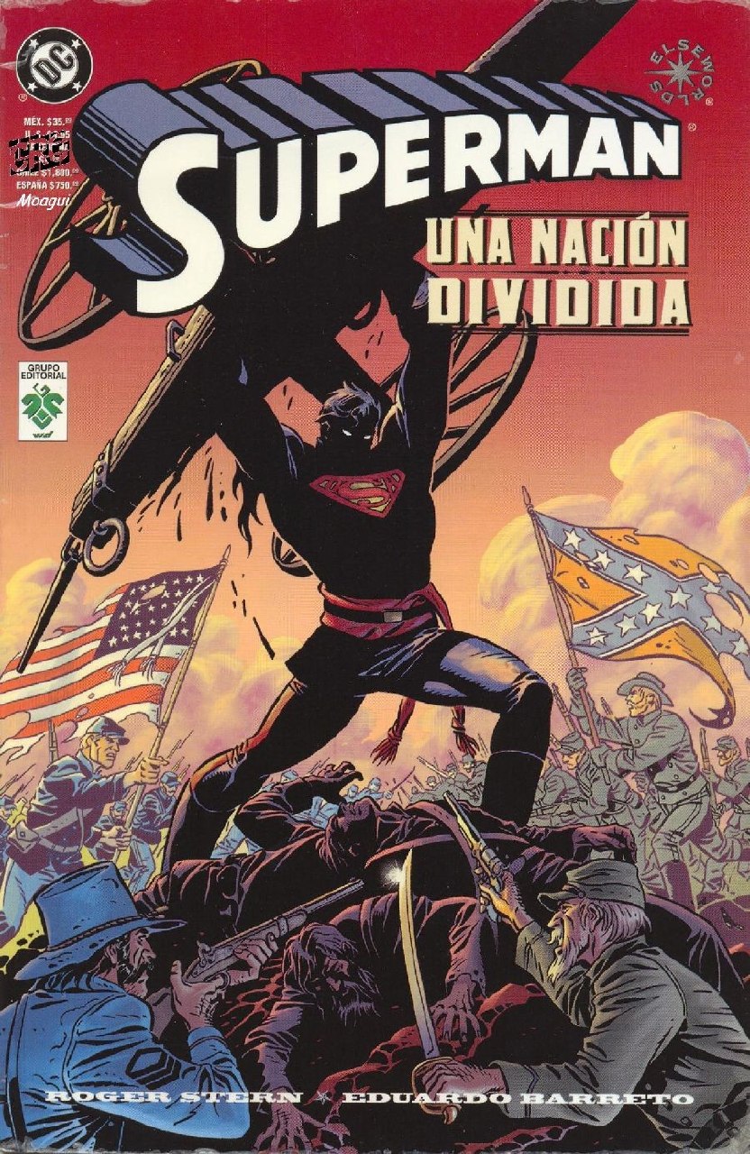 Portada ampliada de SUPERMAN UNA NACIÓN DIVIDIDA