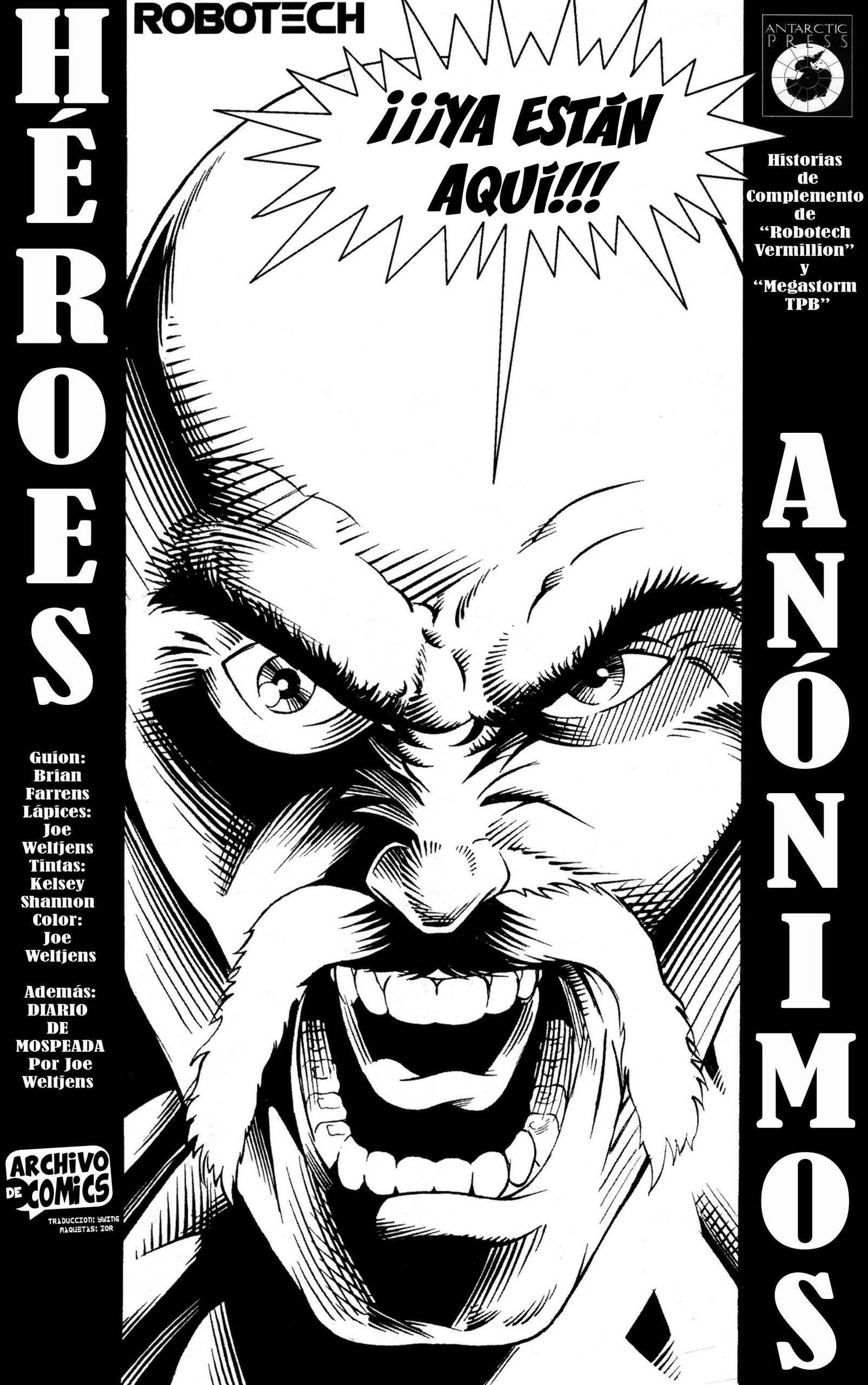 Portada ampliada de ROBOTEC HÉROES ANÓNIMOS