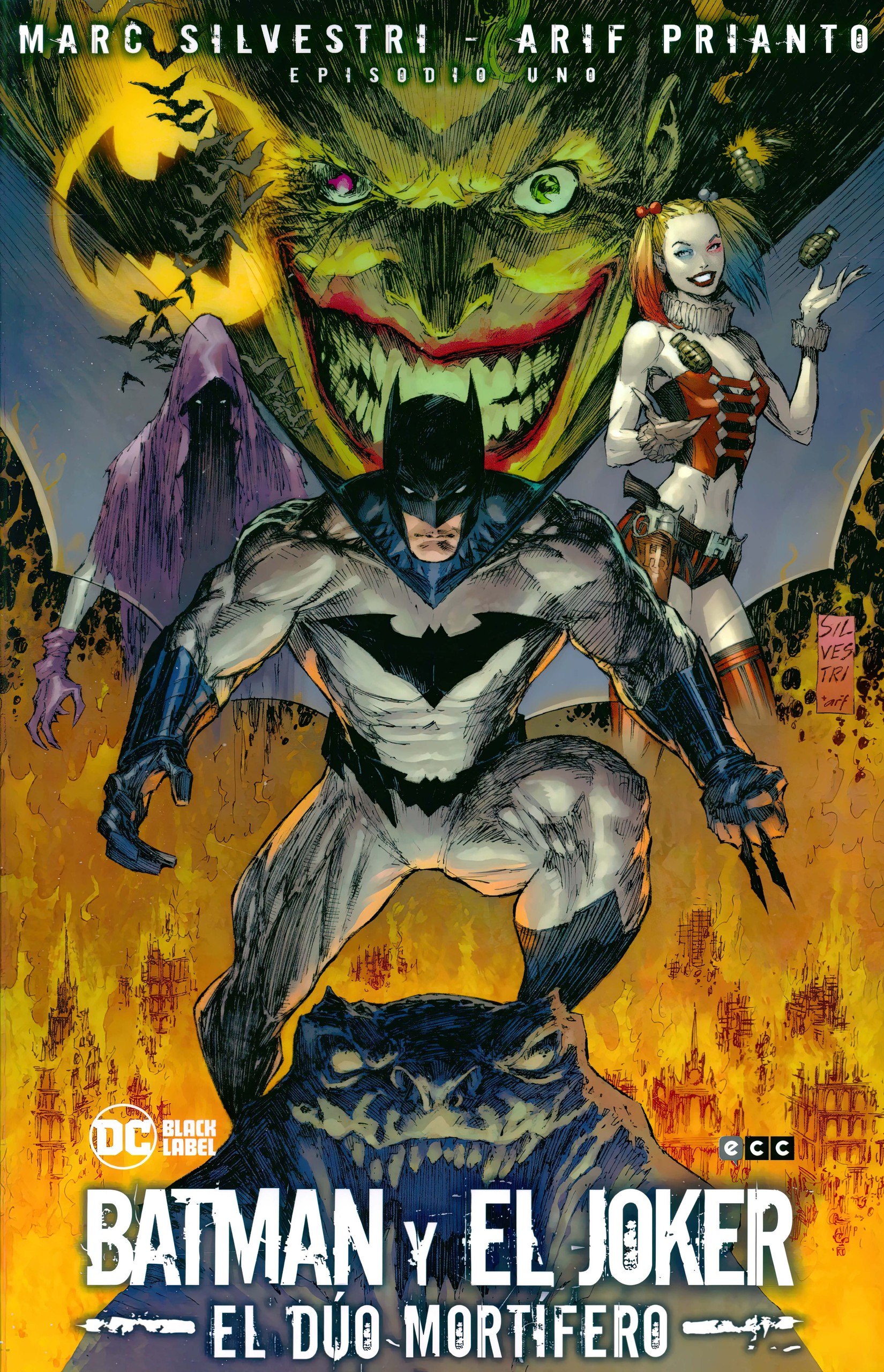 Portada ampliada de BATMAN Y EL JOKER EL DÚO MORTÍFERO
