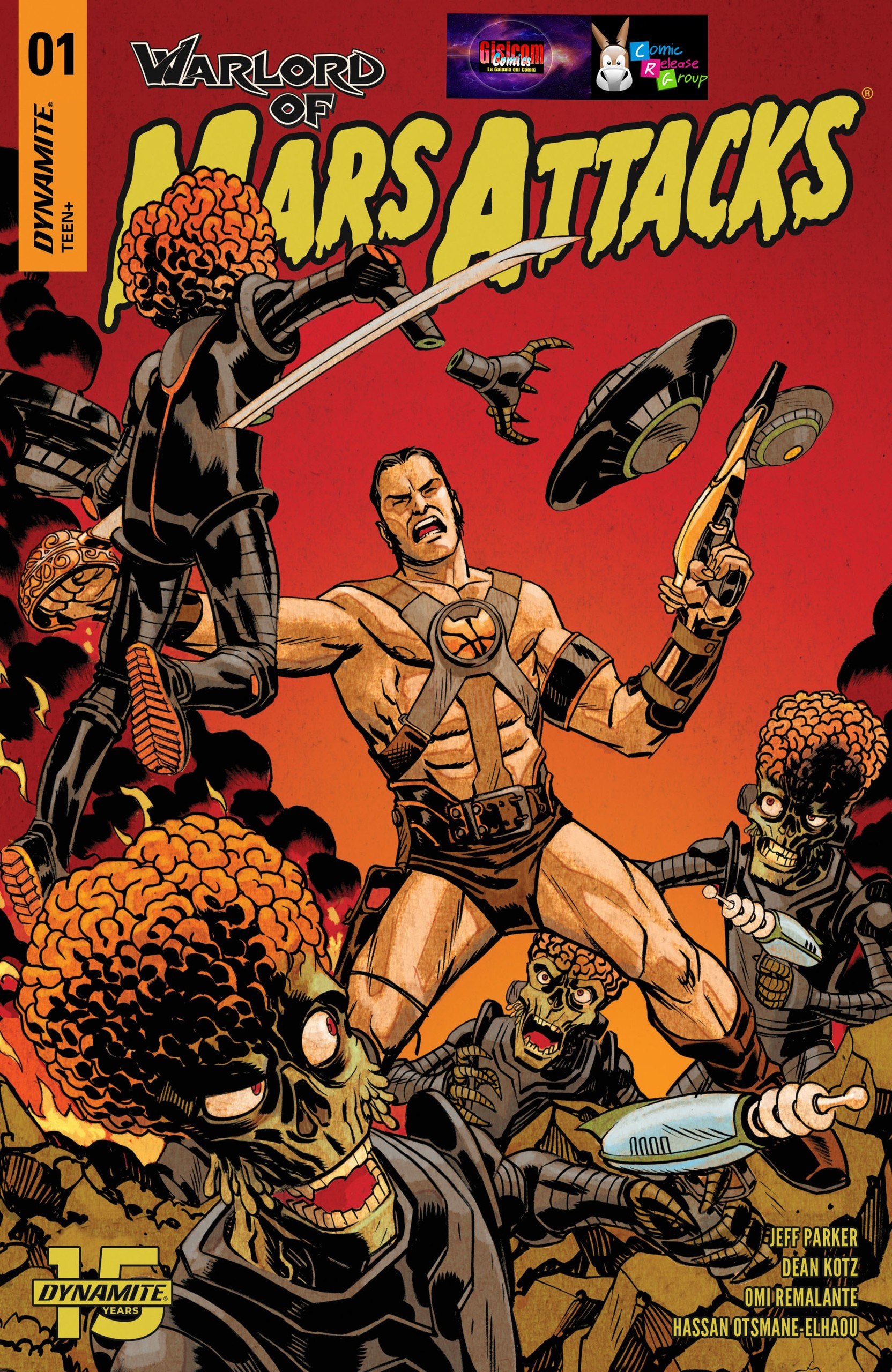 Portada ampliada de Warlord of Mars Attacks