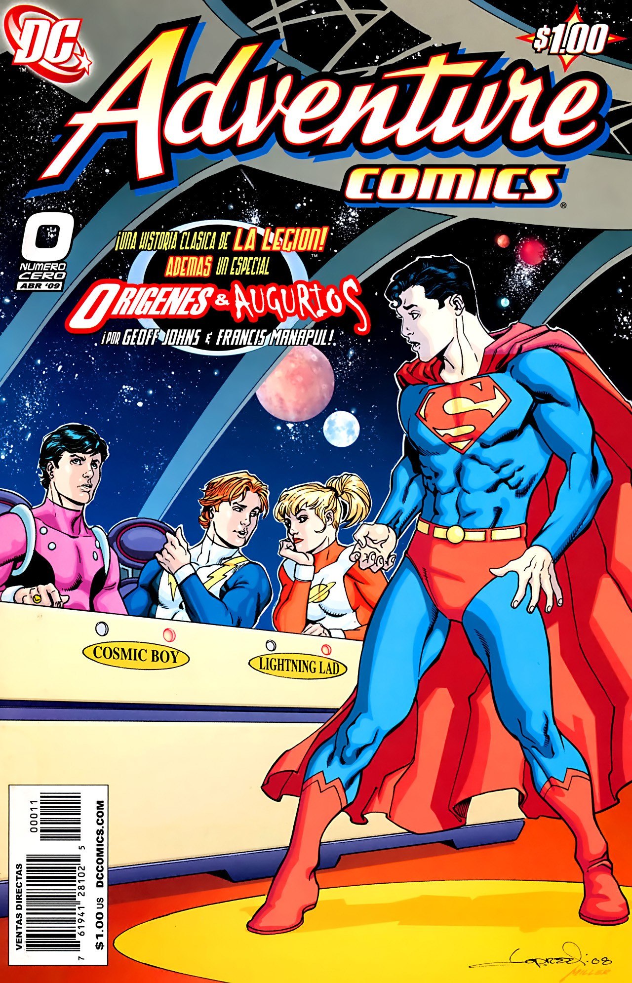 Portada ampliada de Adventure Comics