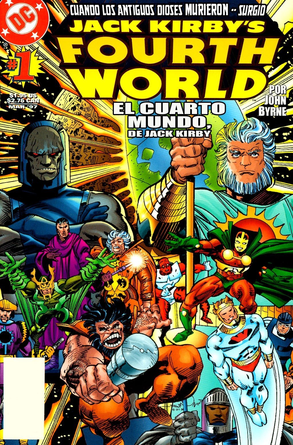 Portada ampliada de Jack Kirby's Fourth World