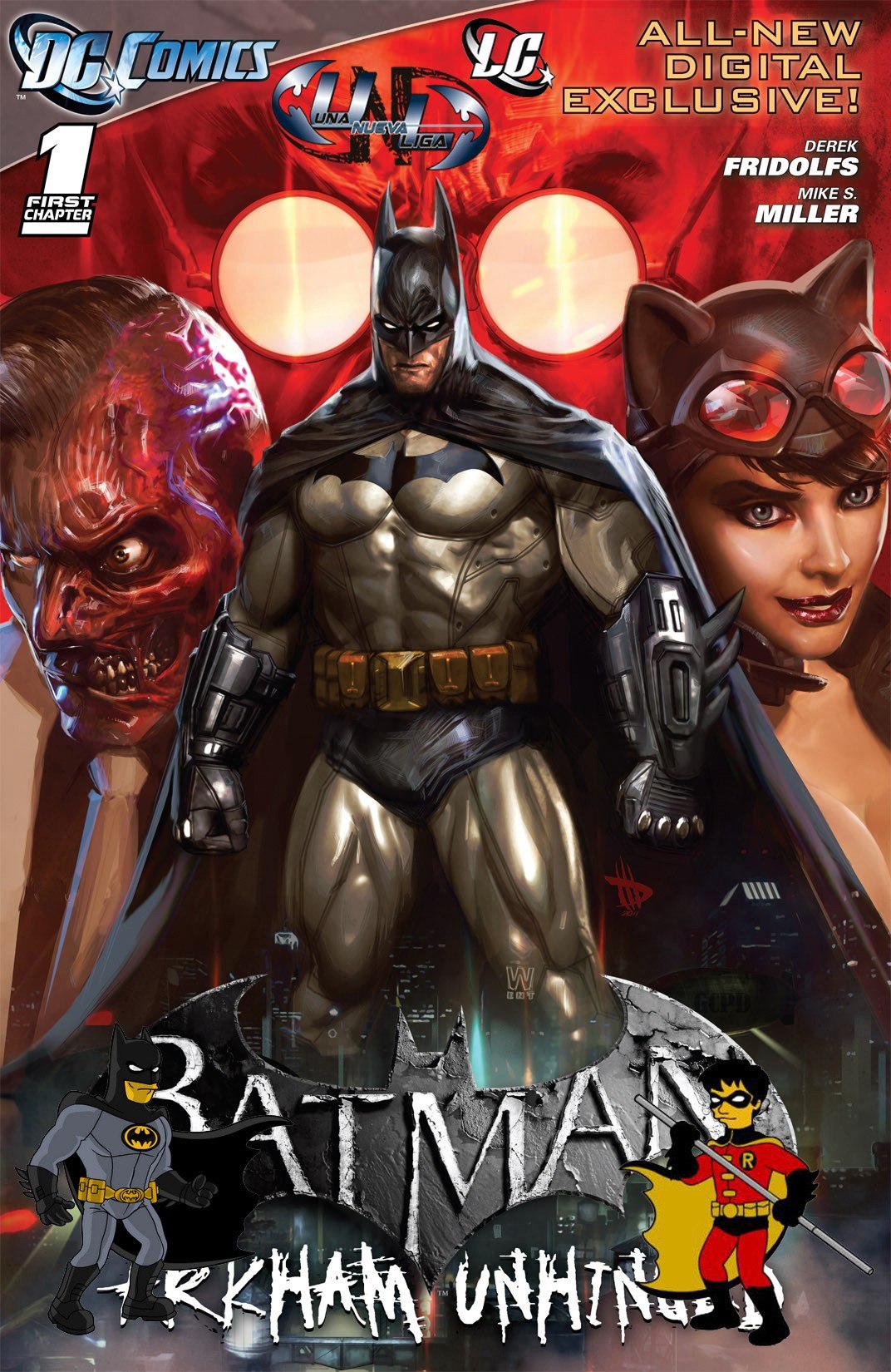 Portada ampliada de Batman: Arkham Unhinged