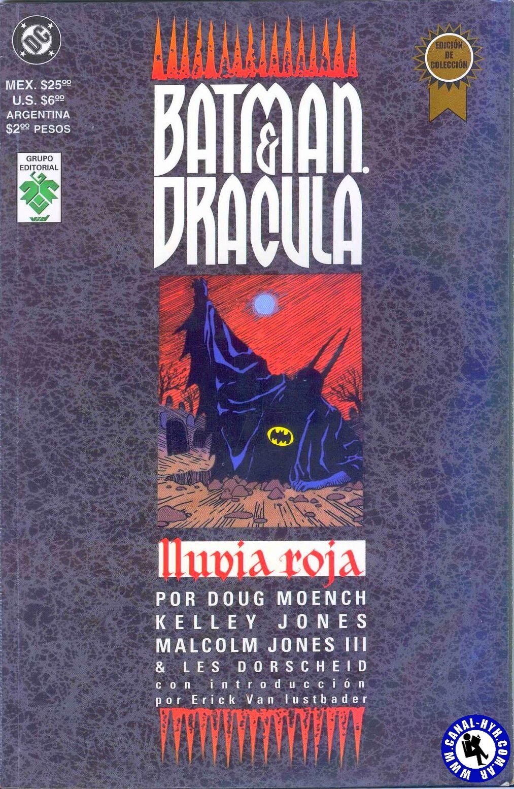 Portada ampliada de BATMAN & DRACULA