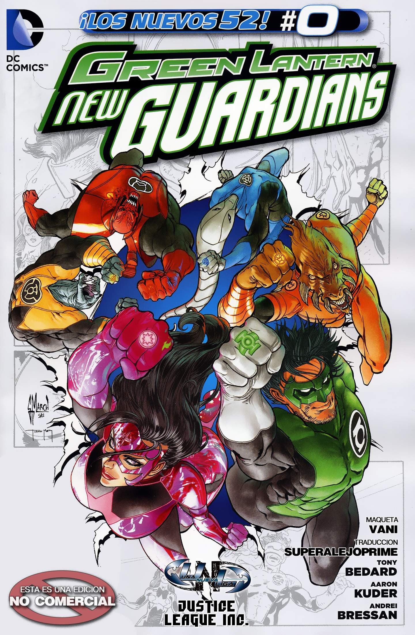 Portada ampliada de Green Lantern New Guardians
