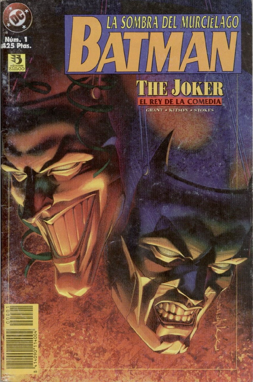 Portada ampliada de LA SOMBRA DEL MURCIELAGO BATMAN THE JOKER EL REY DE LA COMEDIA