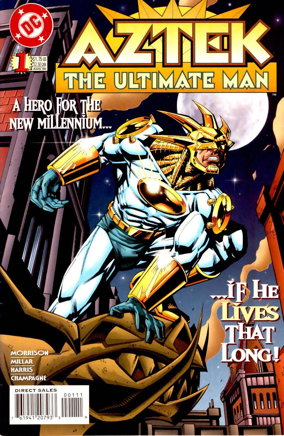 Portada ampliada de Aztek The Ultimate Man