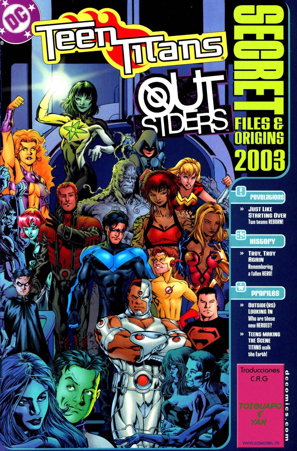 Portada ampliada de Teen Titans Secret Outriders