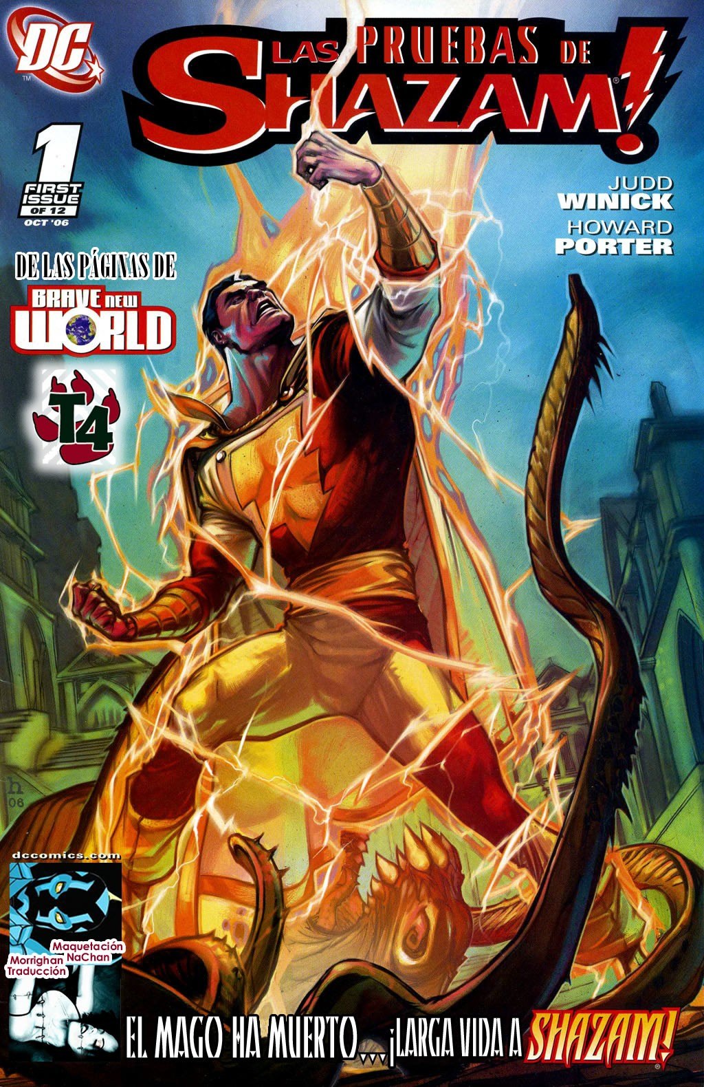 Portada ampliada de LAS PRUEBAS DE SHAZAM!