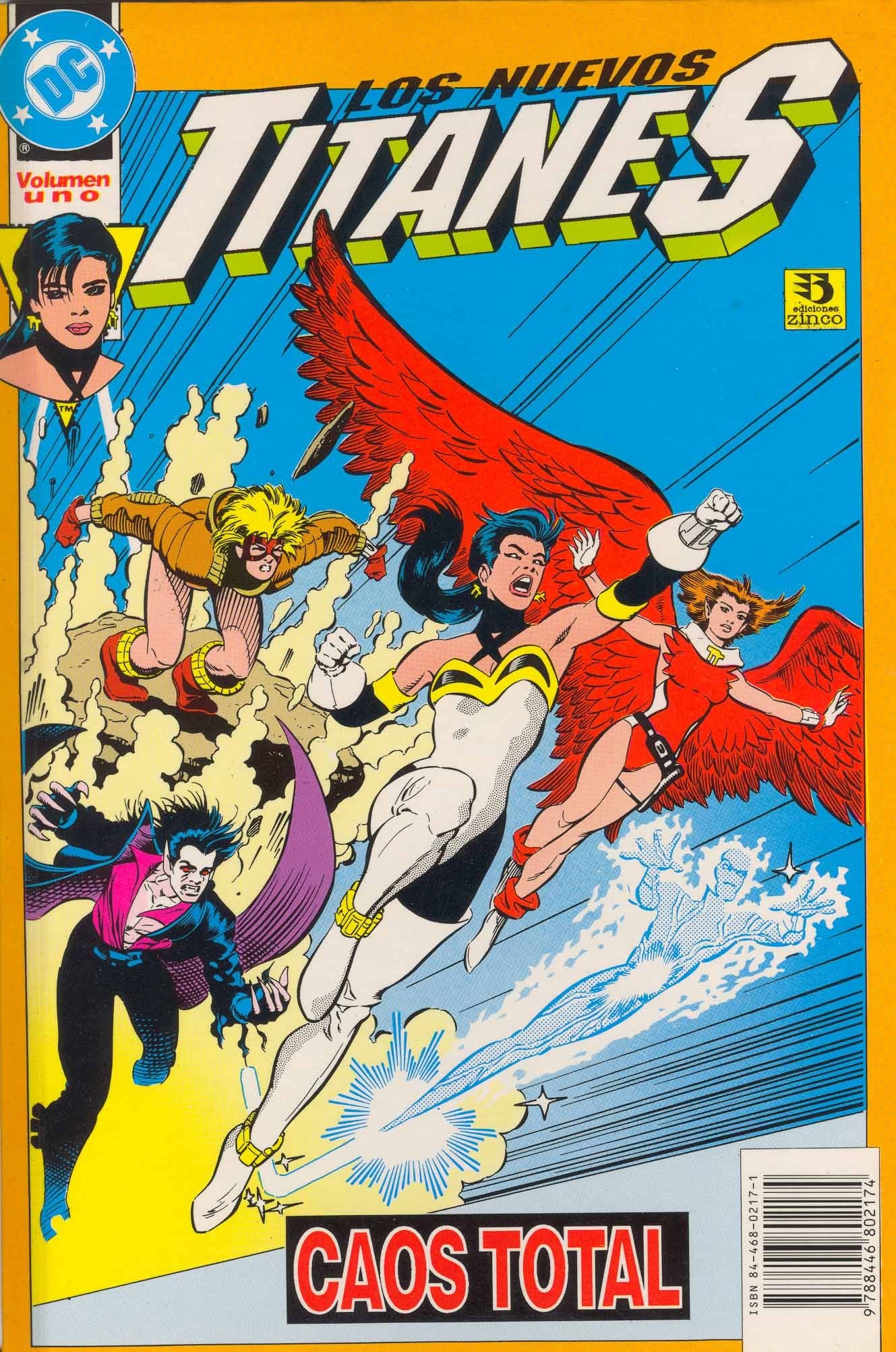 Portada ampliada de LOS NUEVOS TITANES