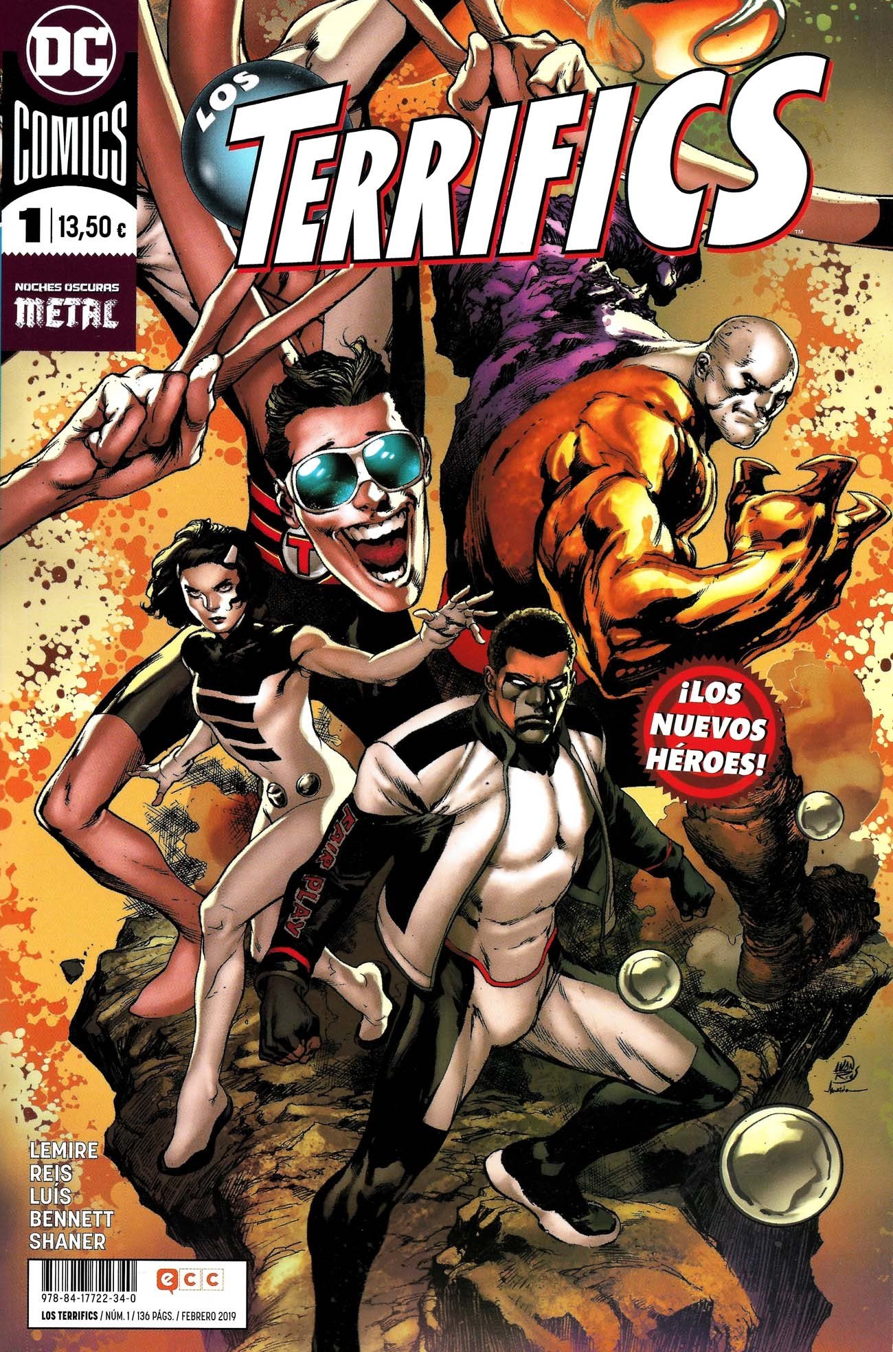 Portada ampliada de TERRIFICS
