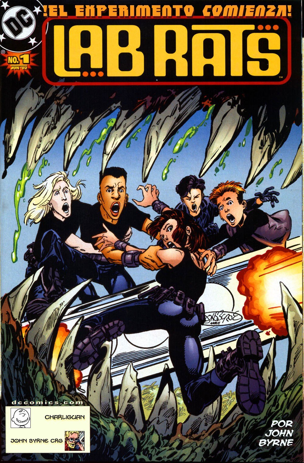 Portada ampliada de EL EXPERIMENTO COMIENZA! LAB RATS