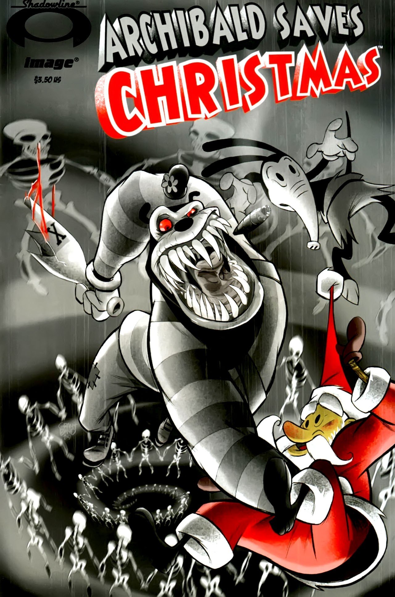 Portada ampliada de ARCHIBALD SAVES CHRISTMAS