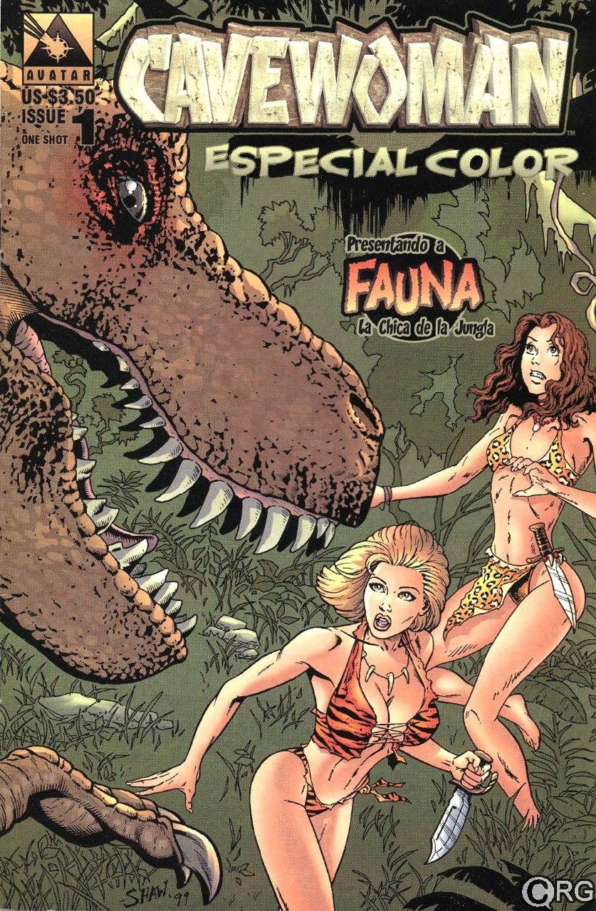 Portada ampliada de CAVEWOMAN ESPECIAL COLOR
