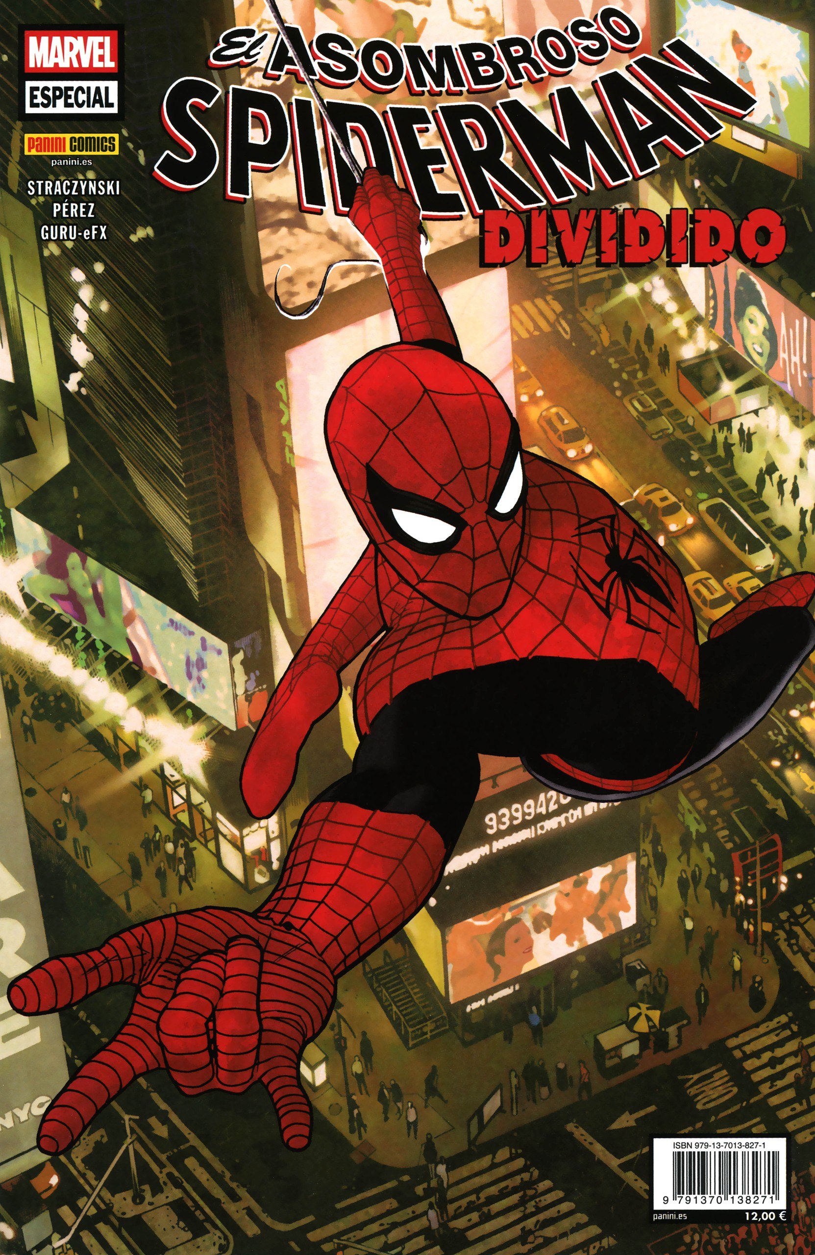 Portada ampliada de O ASOMBROSO SPIDERMAN DIVIDIDO