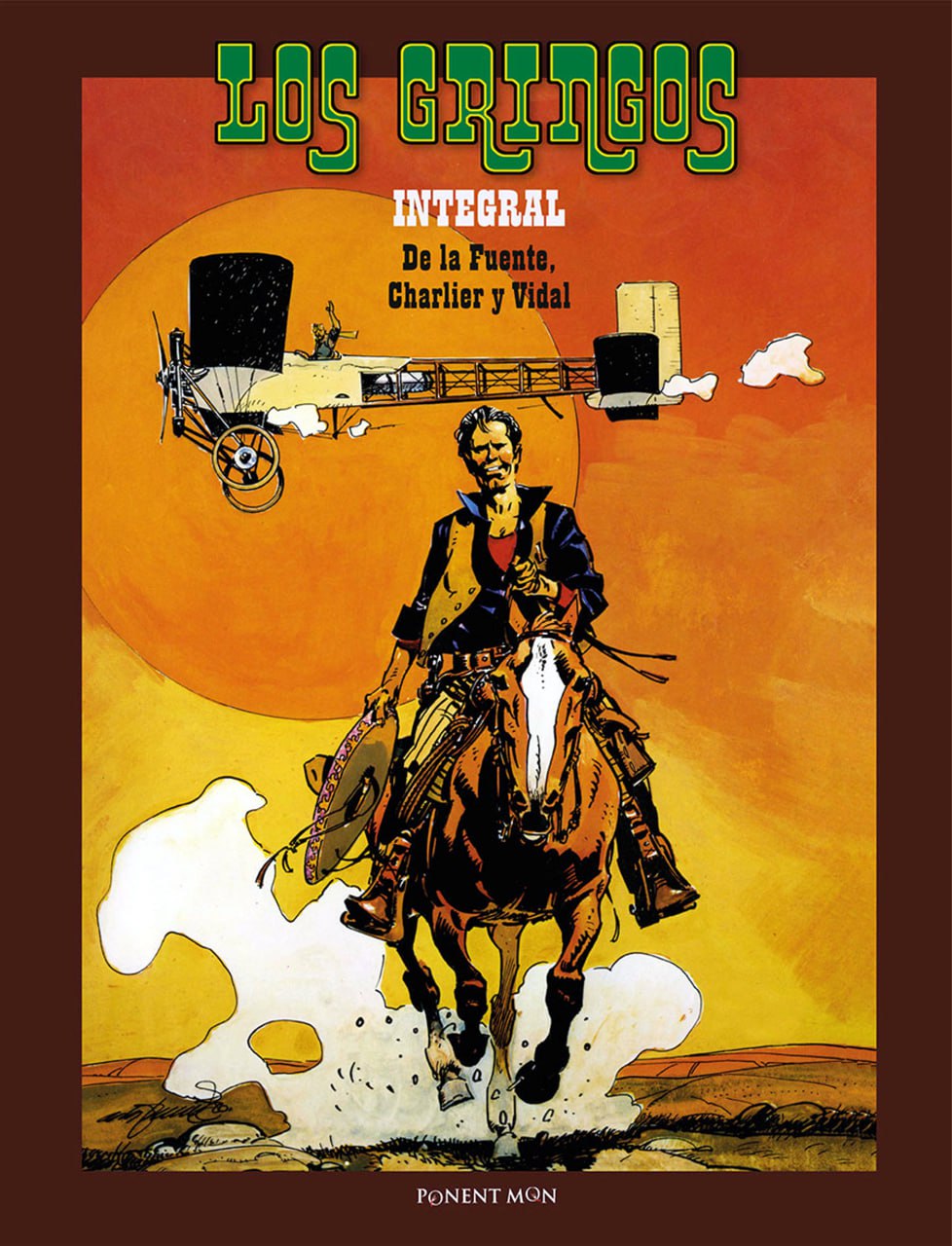 Portada ampliada de LOS GRINGOS INTEGRAL De la Fuente, Charlier y Vidal