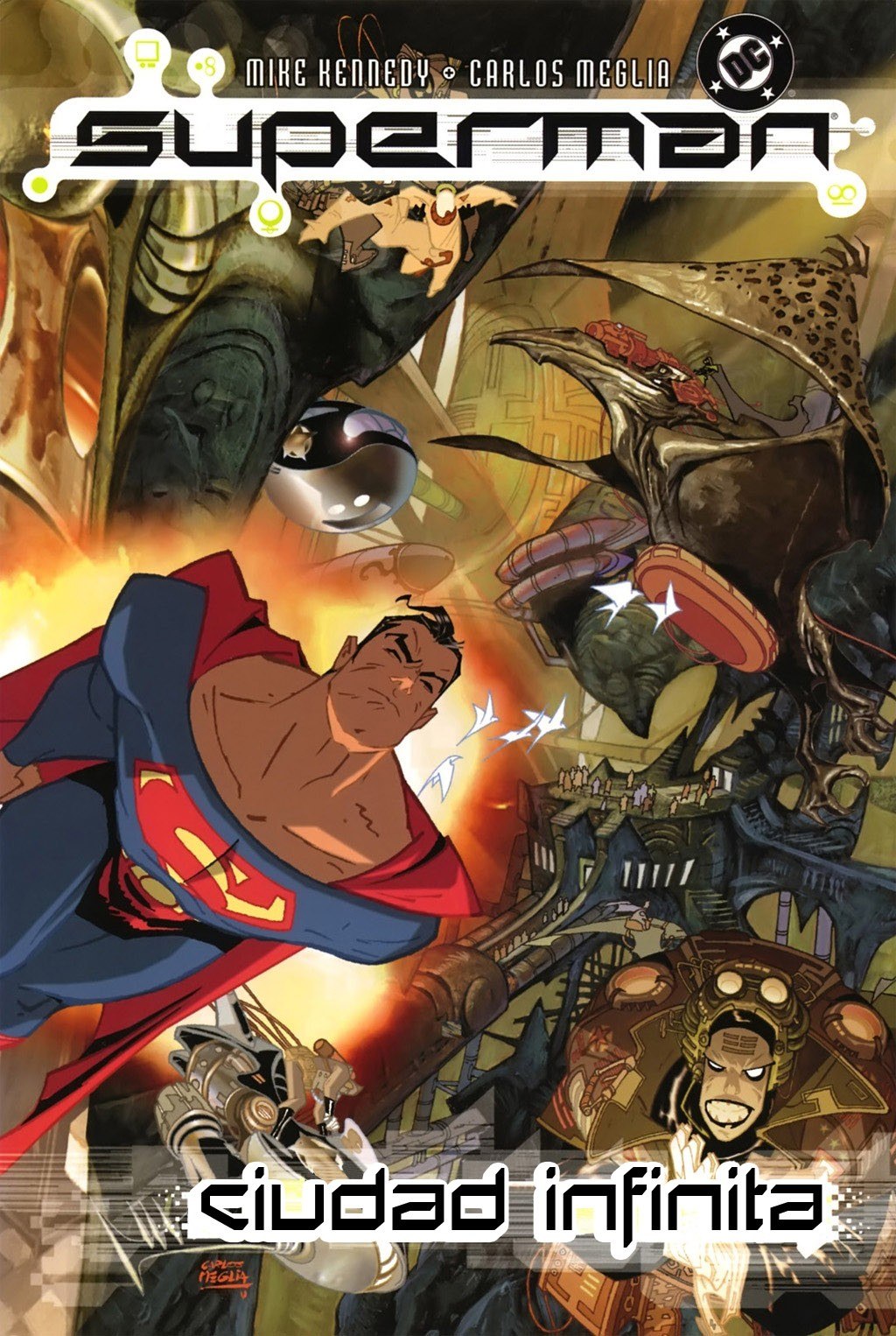 Portada ampliada de Superman