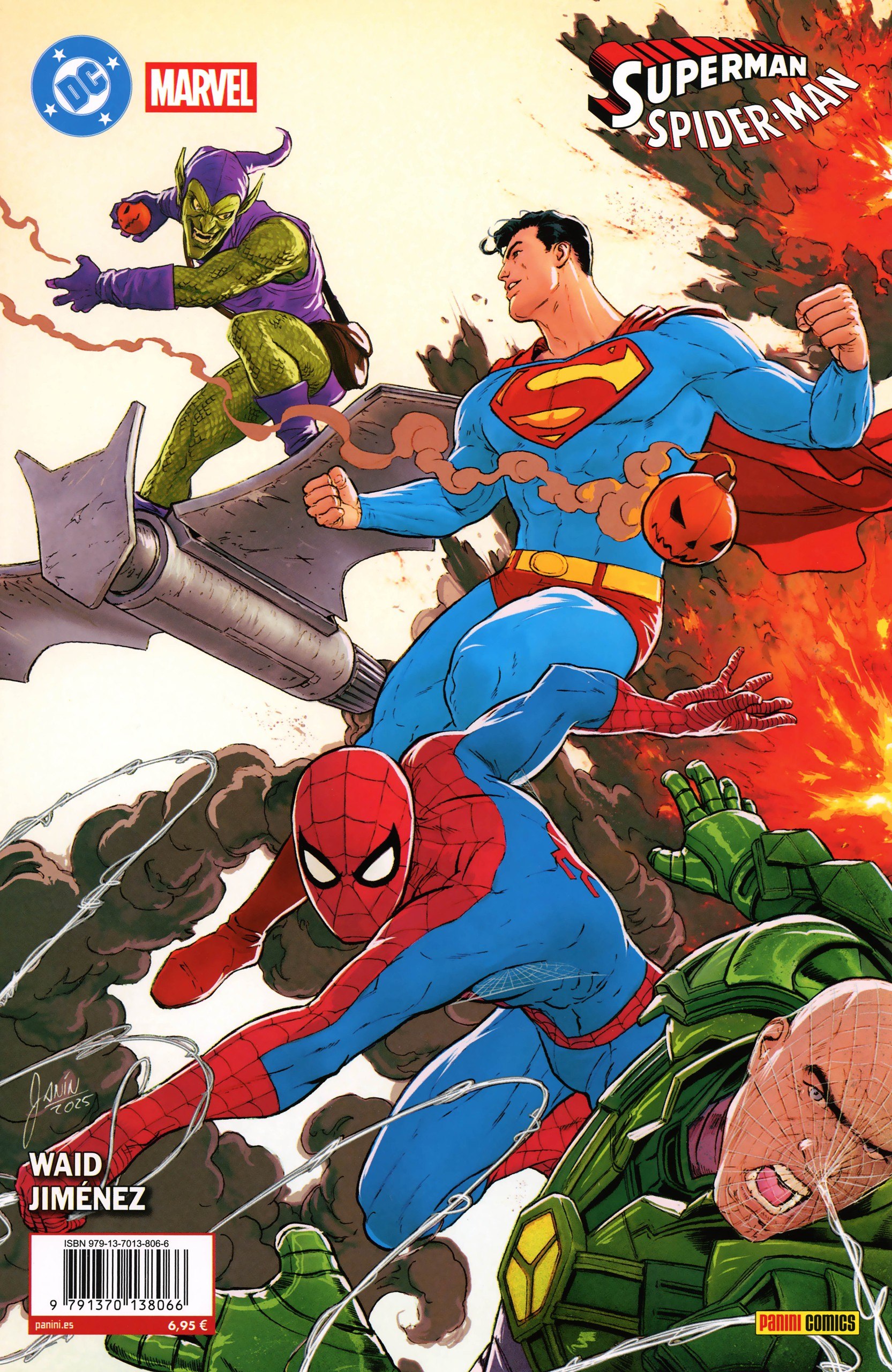 Portada ampliada de Superman Spider-Man