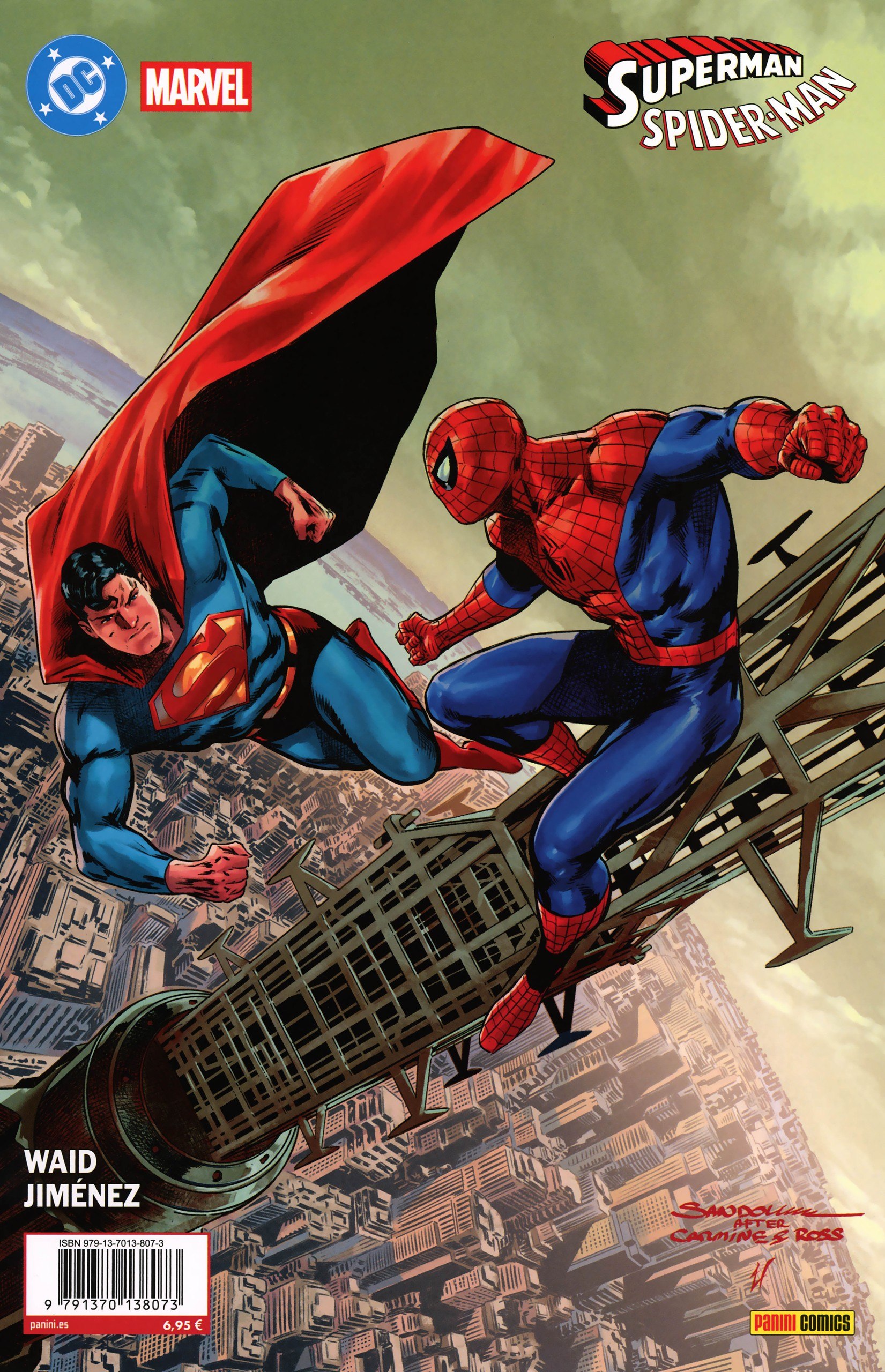 Portada ampliada de Superman Spider-Man