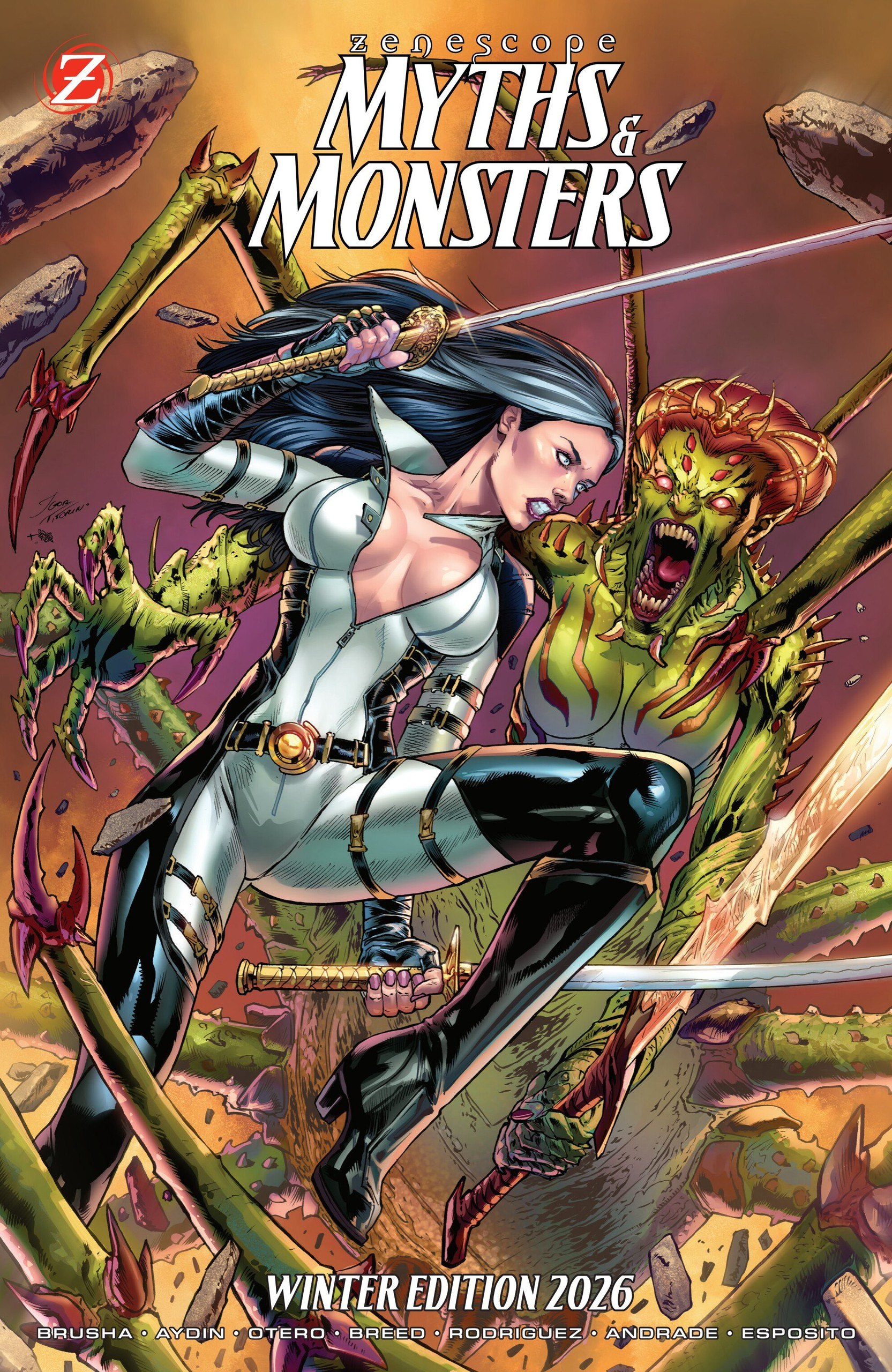 Portada ampliada de MYTHS & MONSTERS
