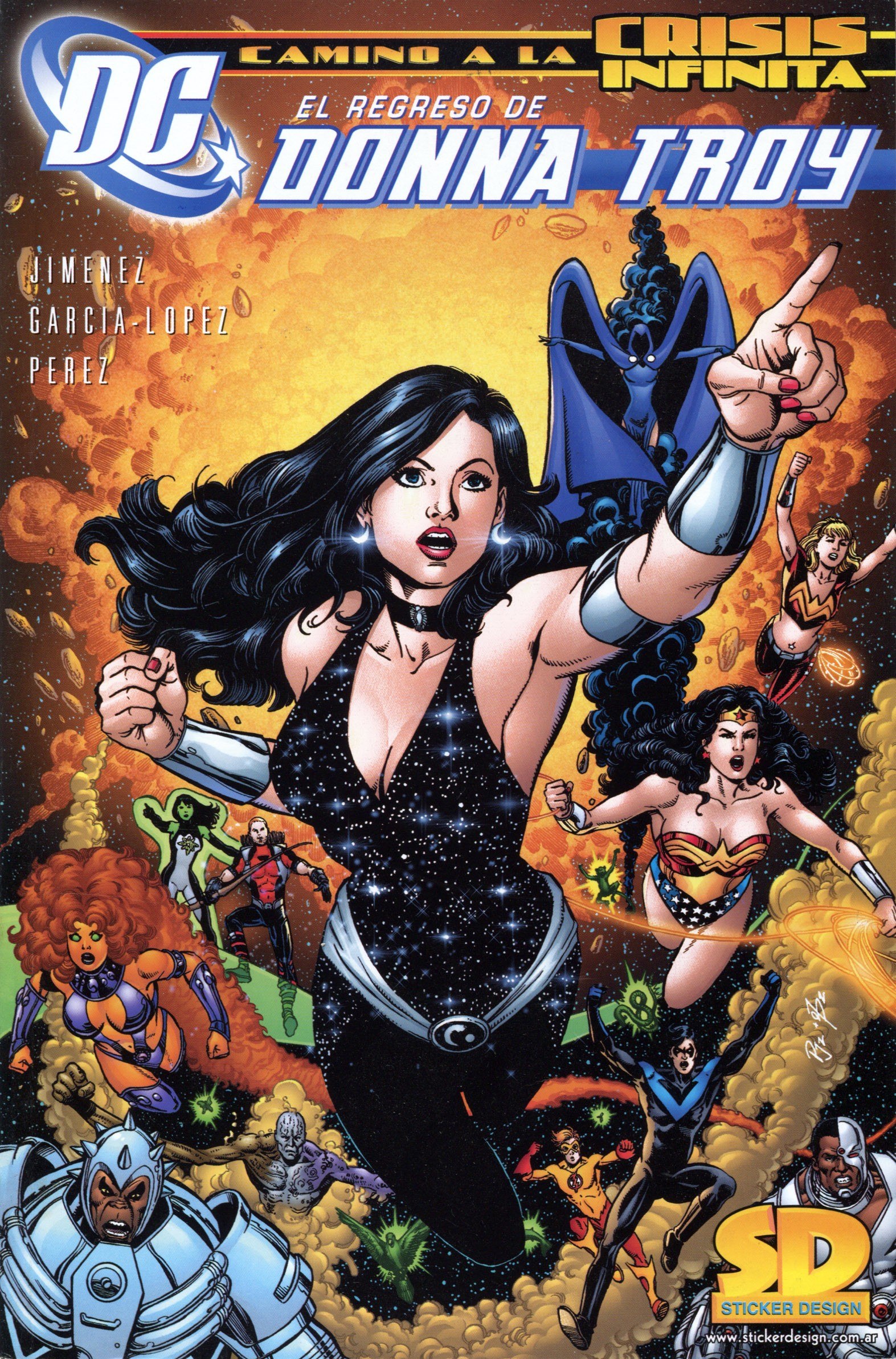 Portada ampliada de El regreso de Donna Troy