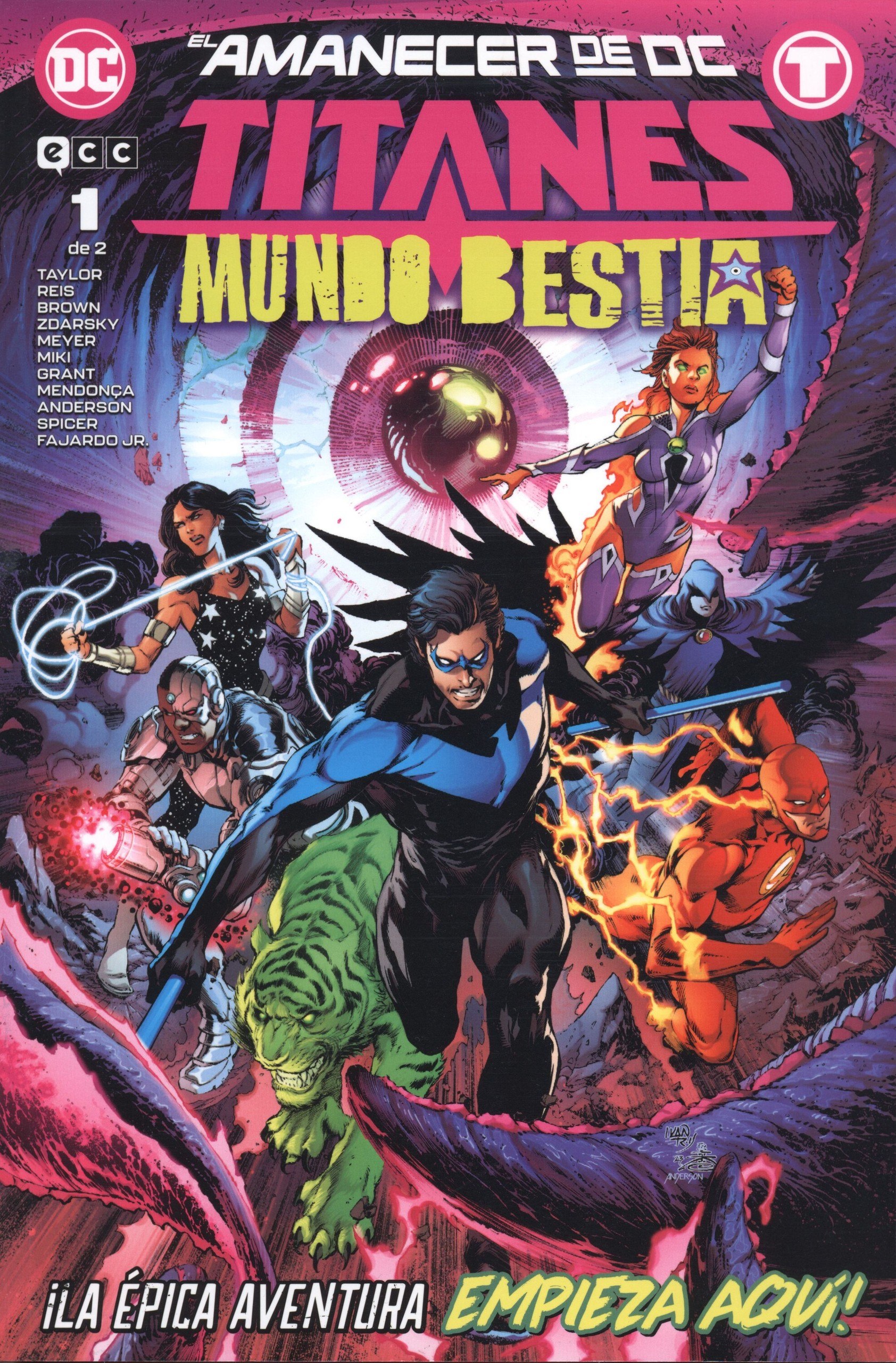 Portada ampliada de TITANES MUNDO BESTIA