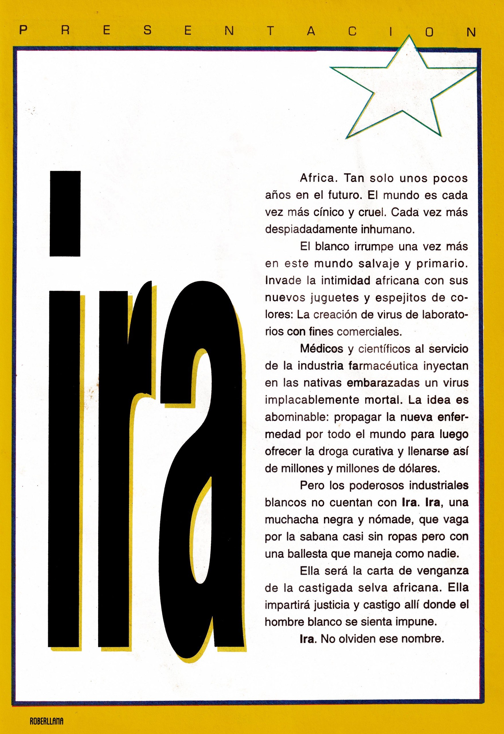 Portada ampliada de ira