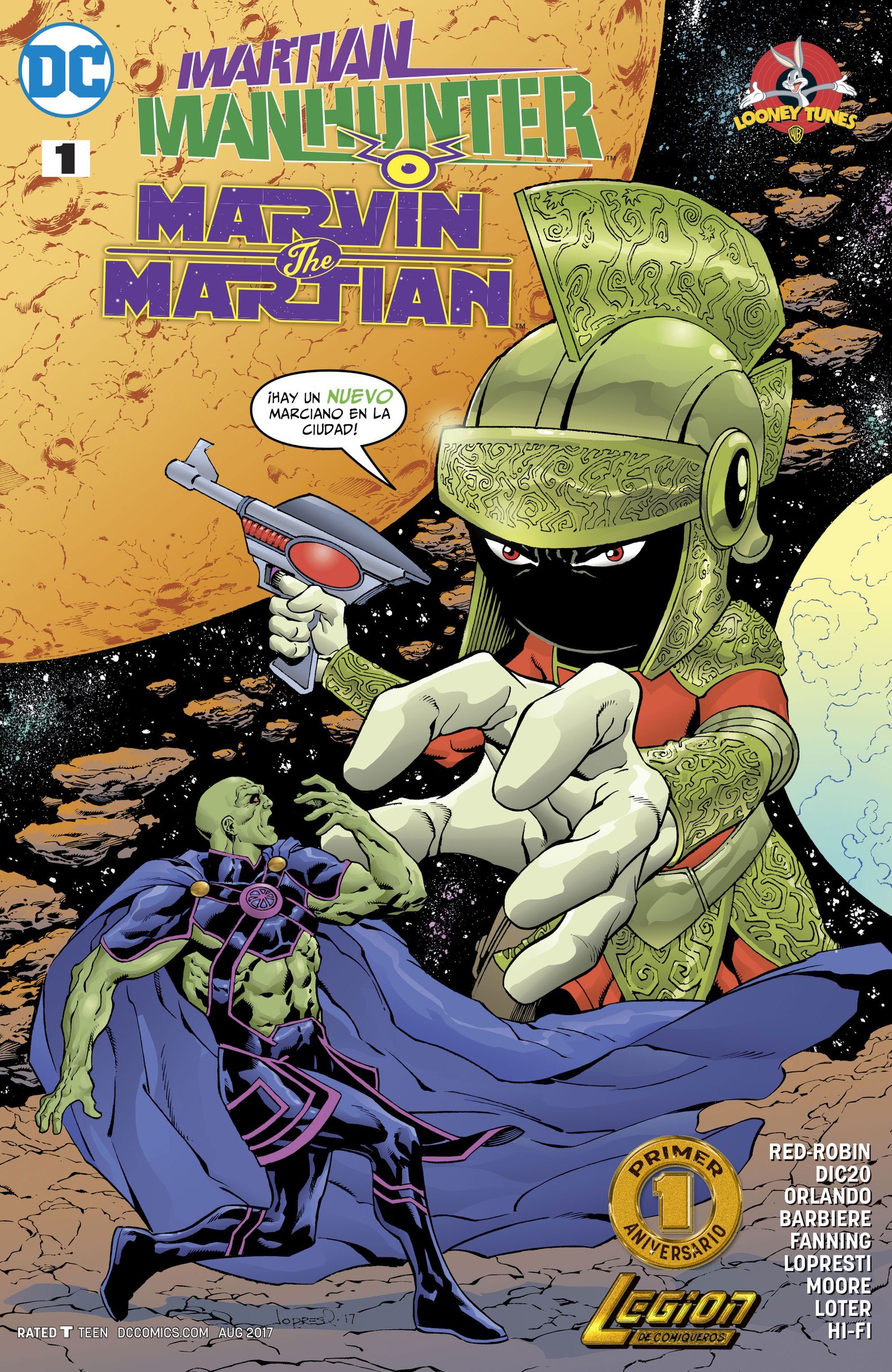 Portada ampliada de MARTIAN MANHUNTER O MARVIN THE MARTIAN
