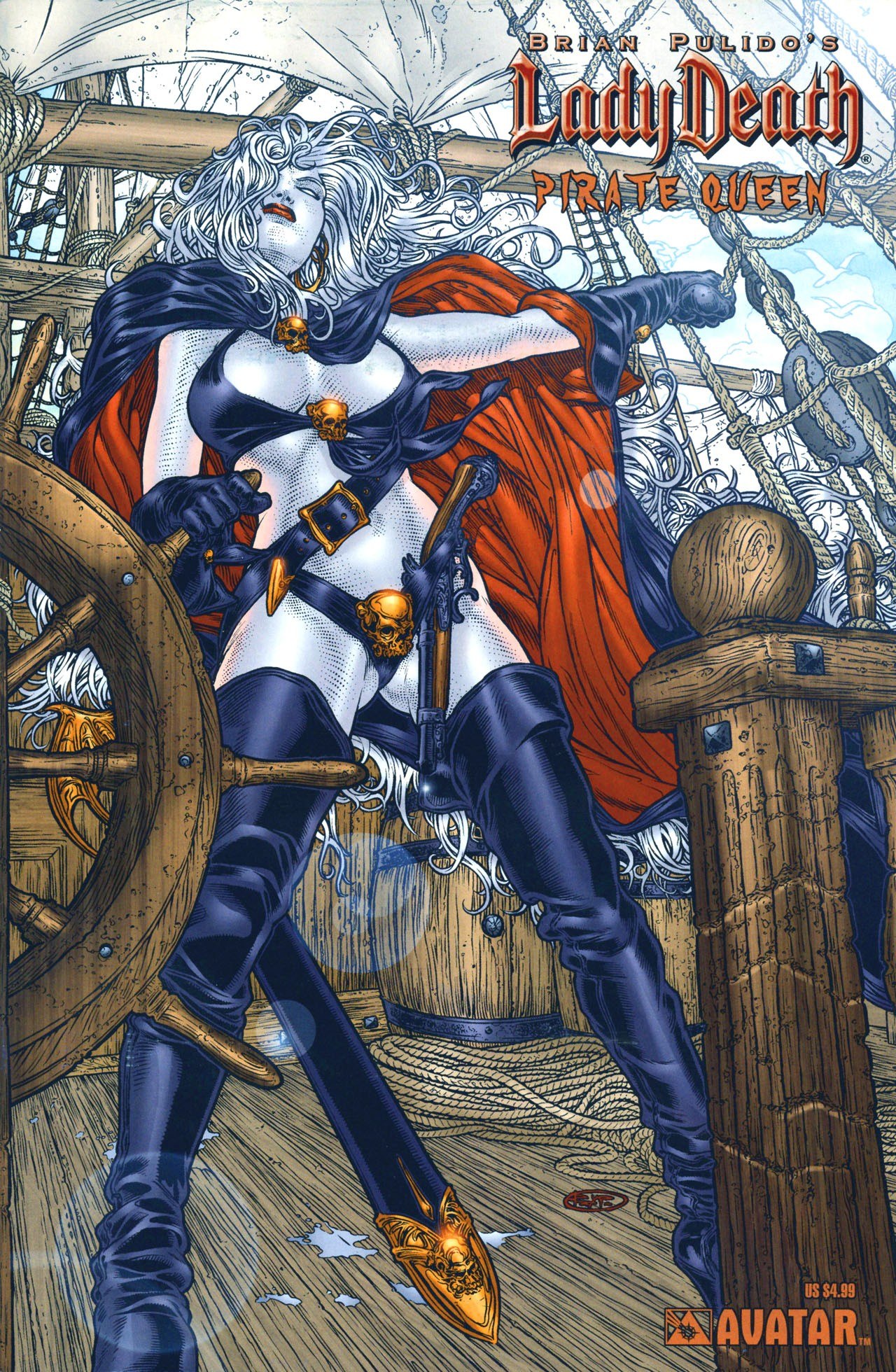 Portada ampliada de Lady Death: Pirate Queen