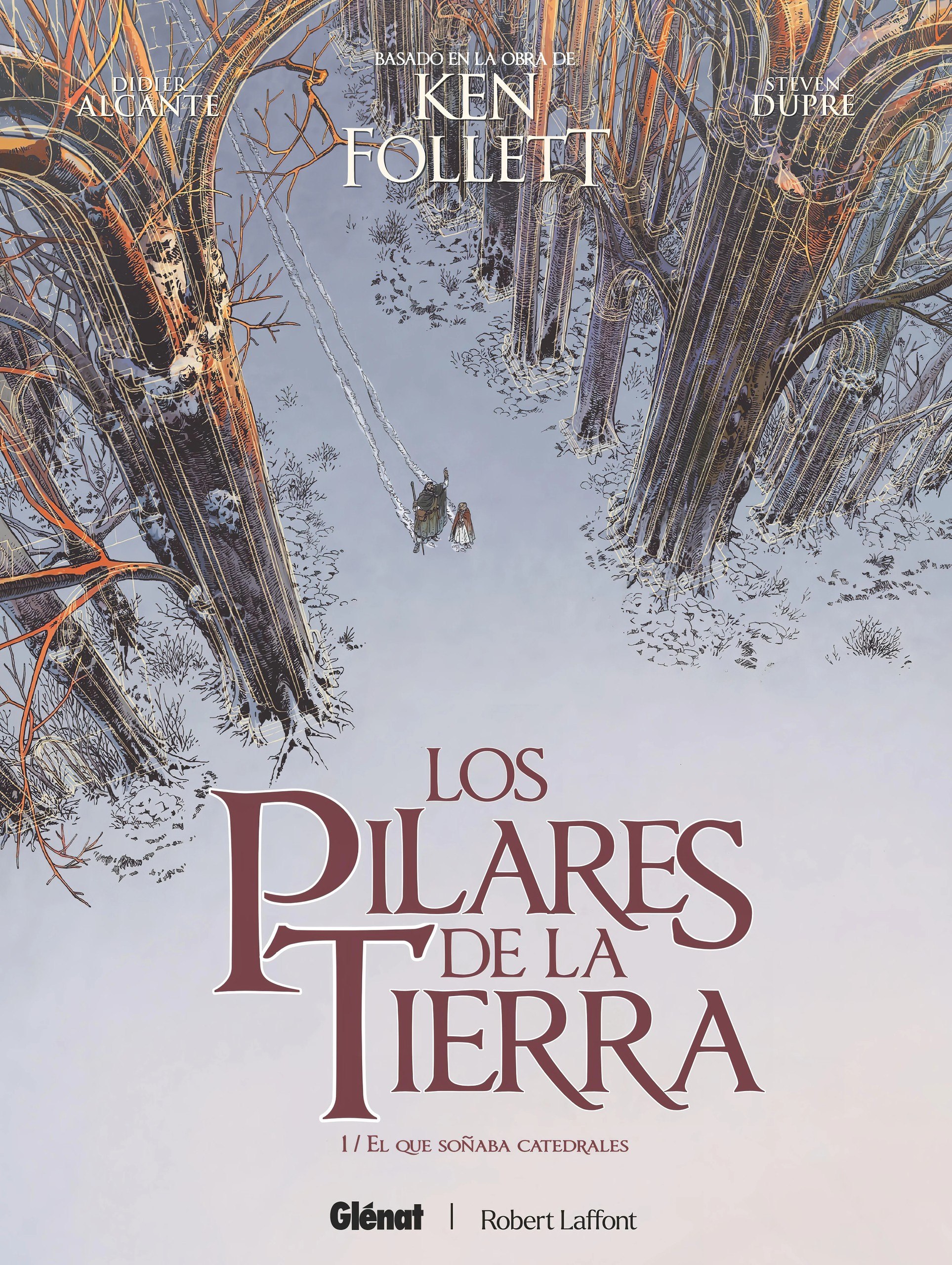 Portada ampliada de Los Pilares de la Tierra