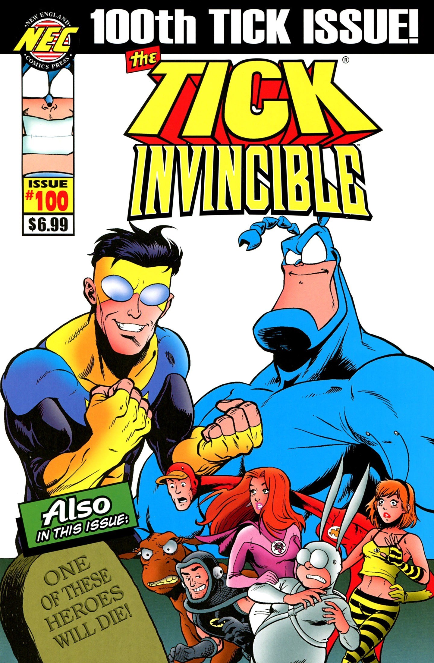 Portada ampliada de The Tick Invincible