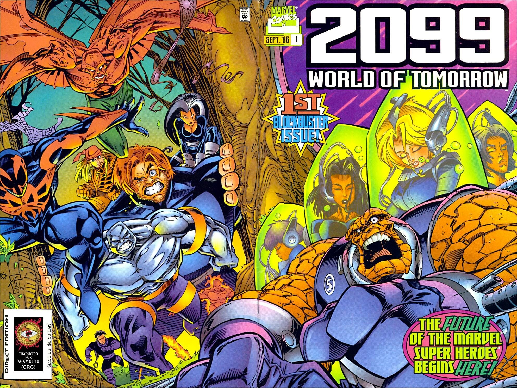 Portada ampliada de 2099 WORLD OF TOMORROW