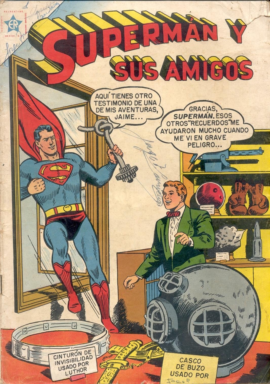 Portada ampliada de SUPERMÁN Y SUS AMIGOS