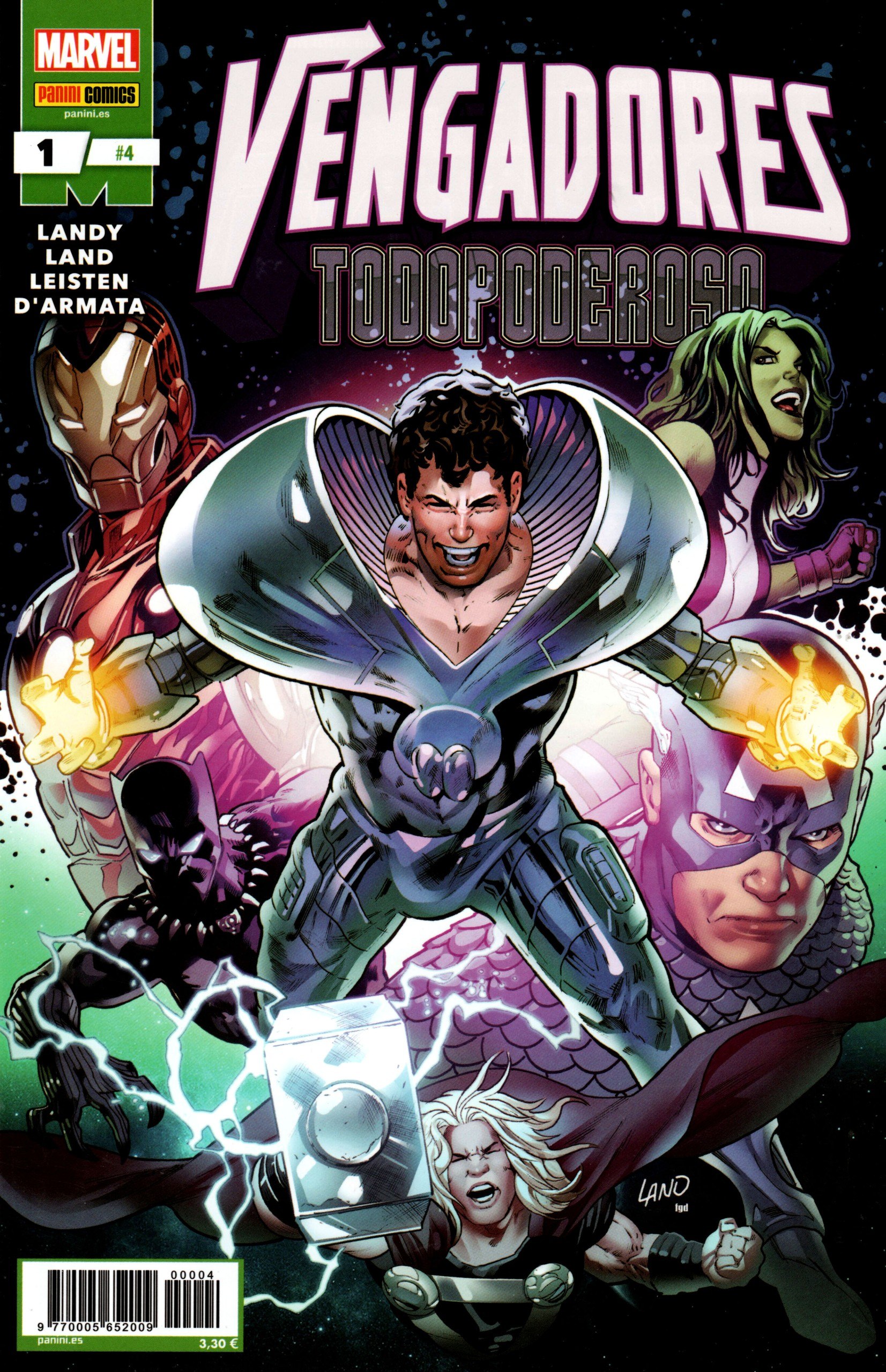 Portada ampliada de VENGADORES TODOPODEROSO