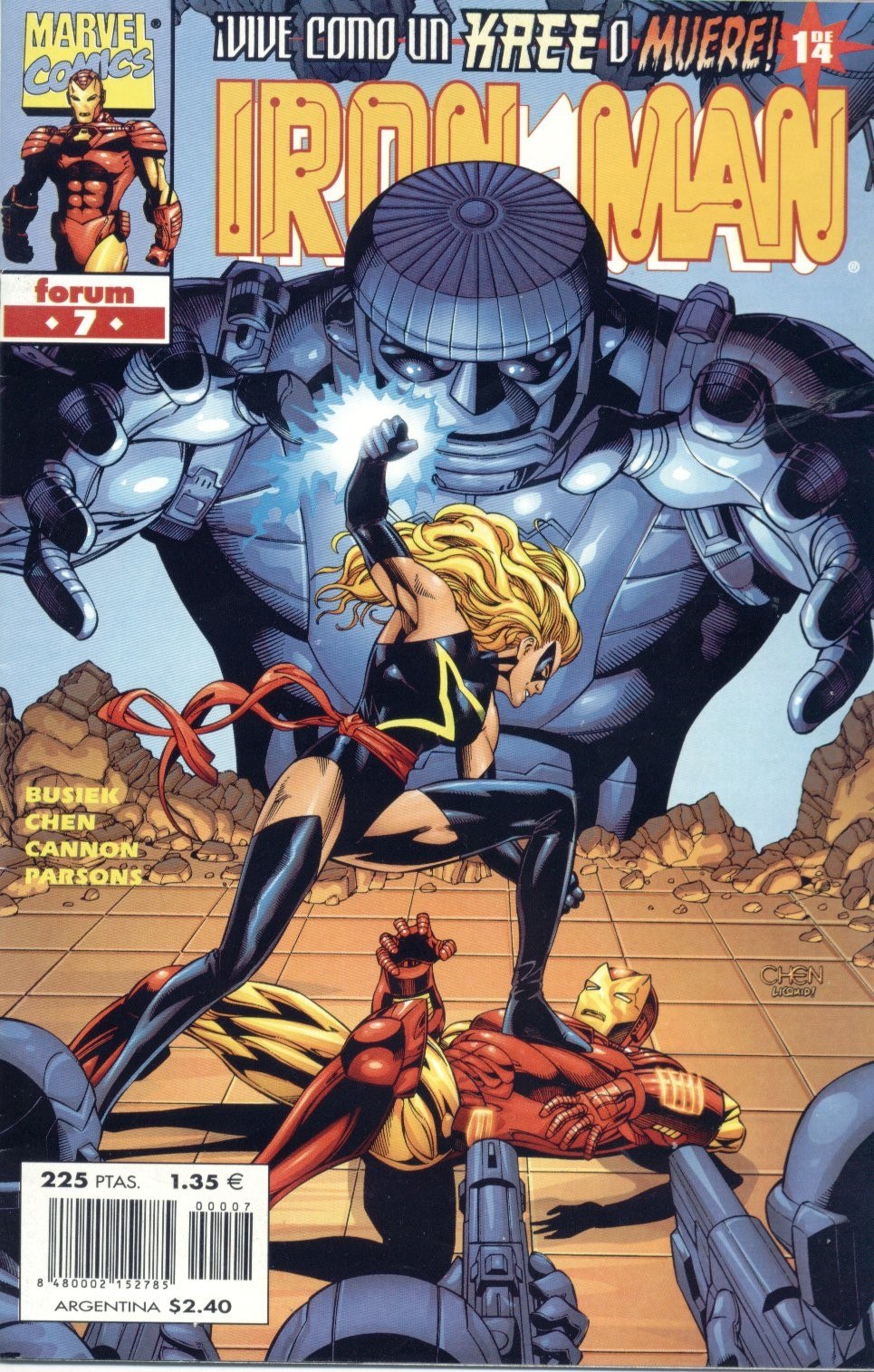 Portada ampliada de IRON MAN