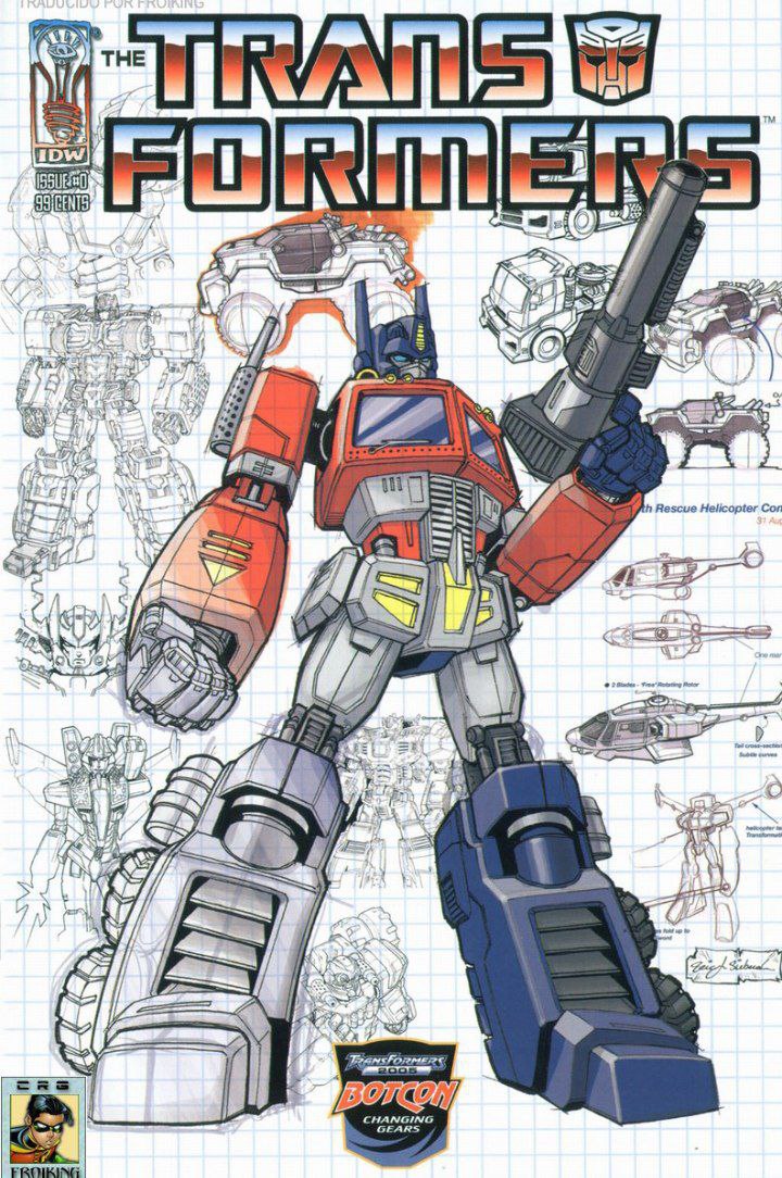 Portada ampliada de THE TRANSFORMERS