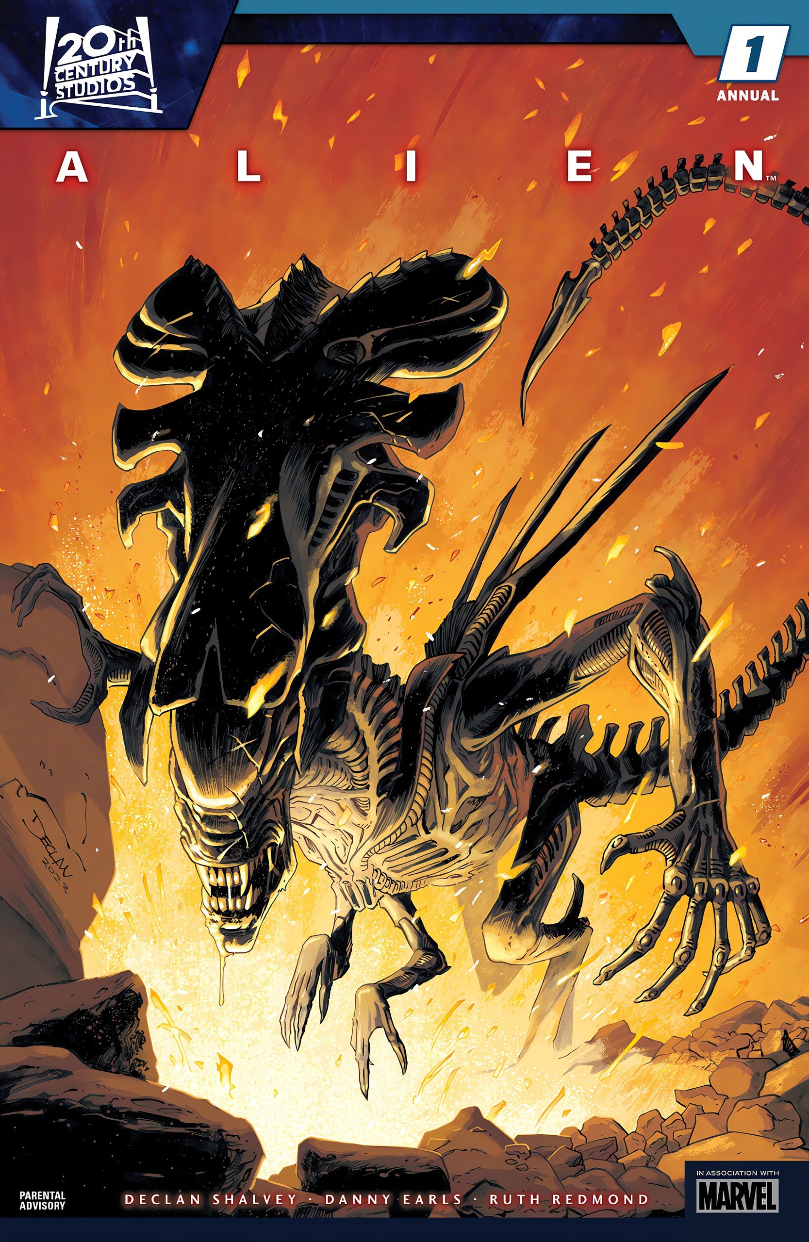 Portada ampliada de ALIEN-Regicidio·Annual -#1 (2023)