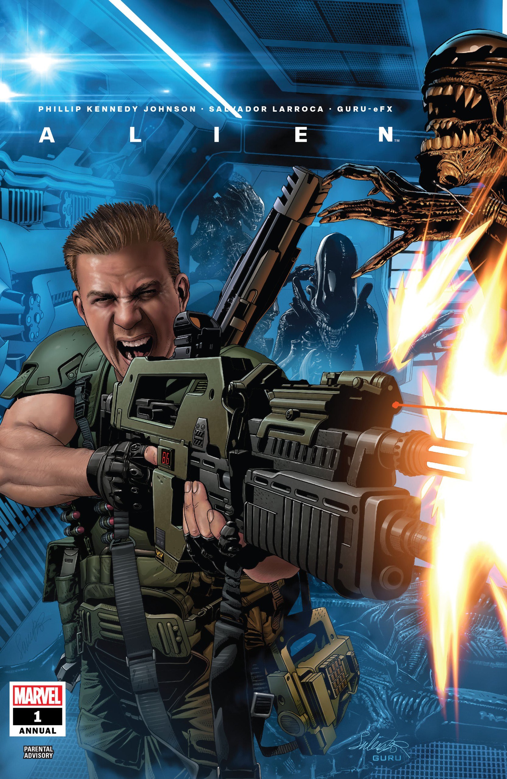 Portada ampliada de ALIEN LEGION