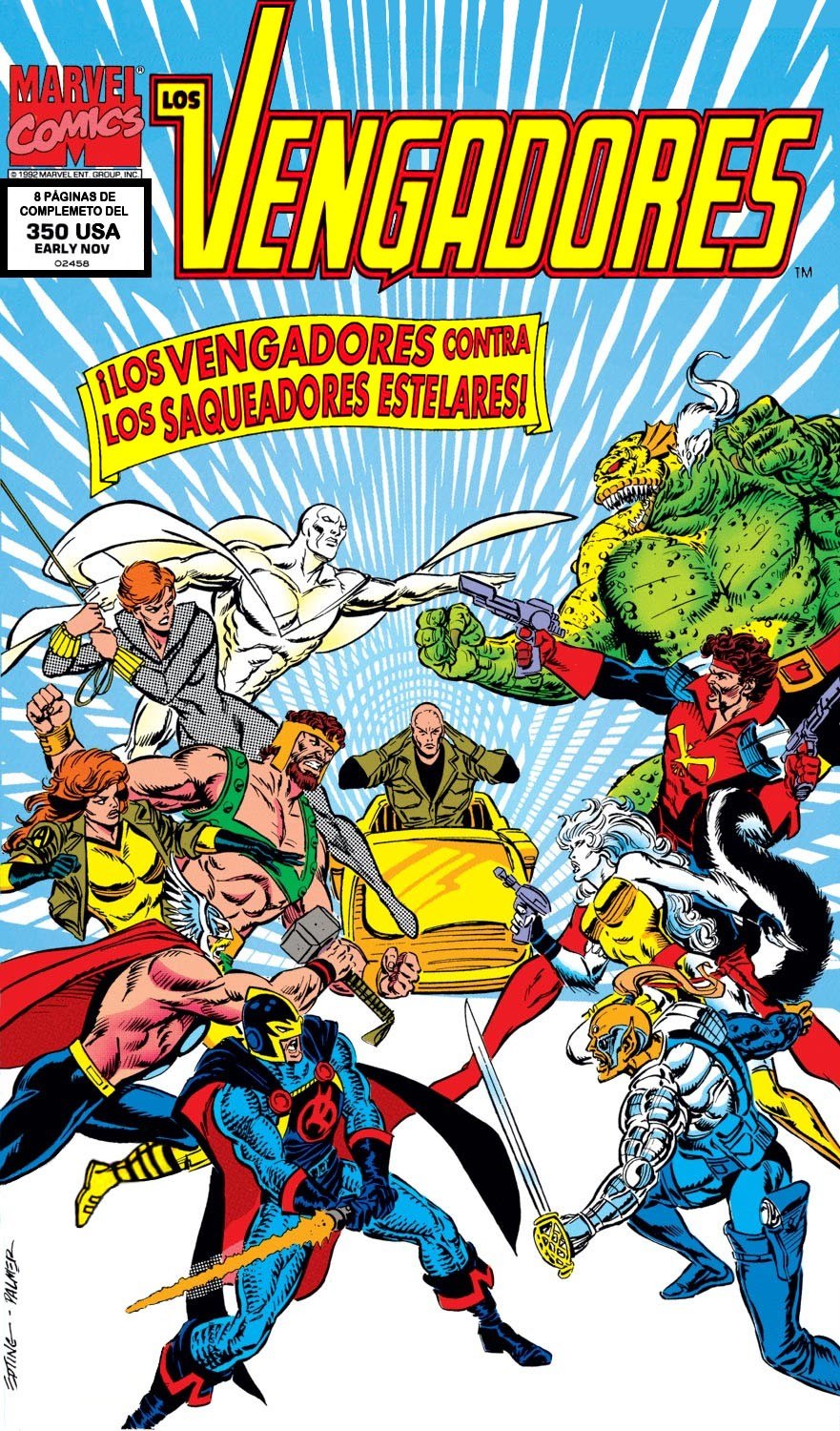Portada ampliada de LOS VENGADORES