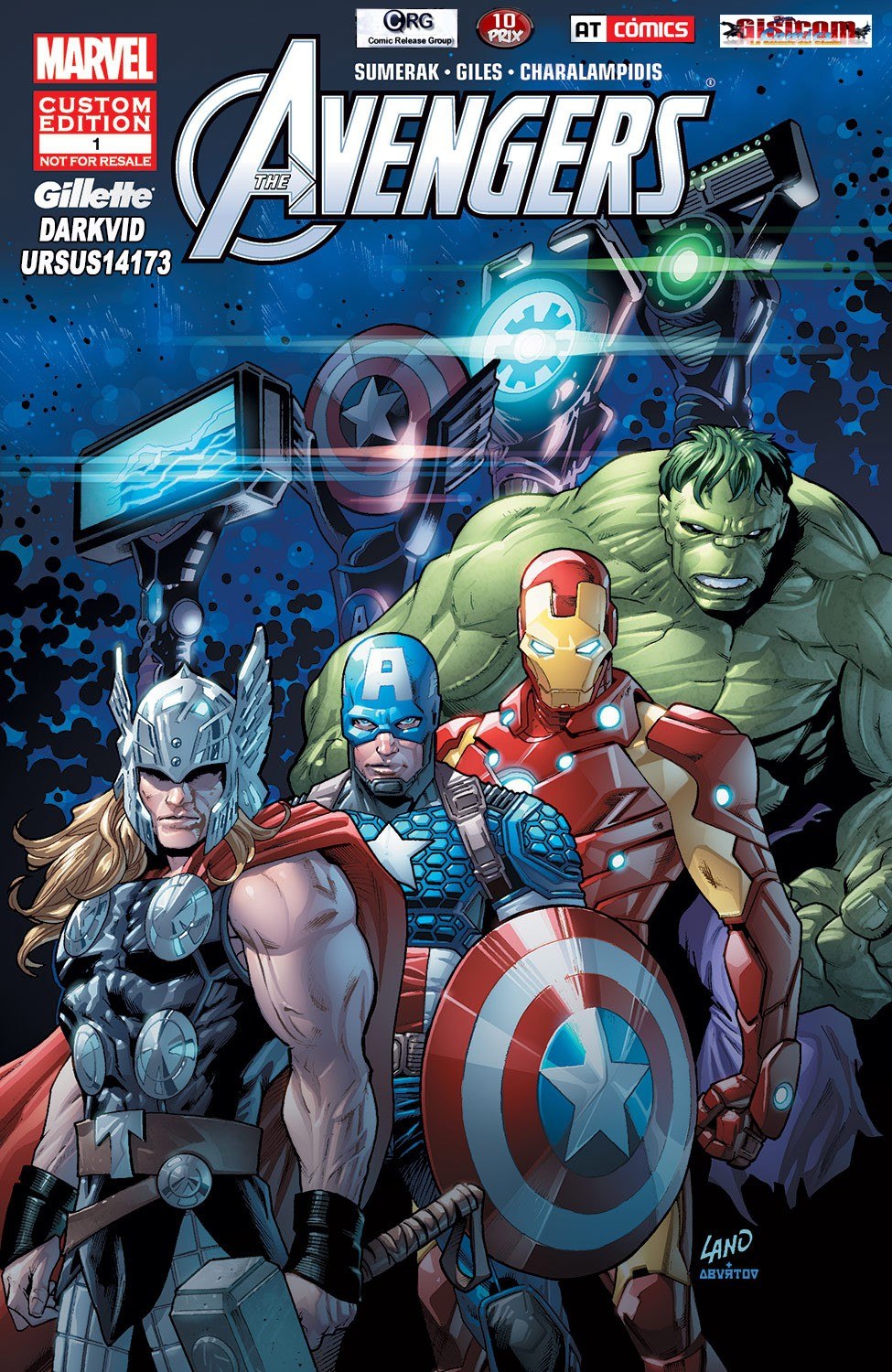 Portada ampliada de The Avengers