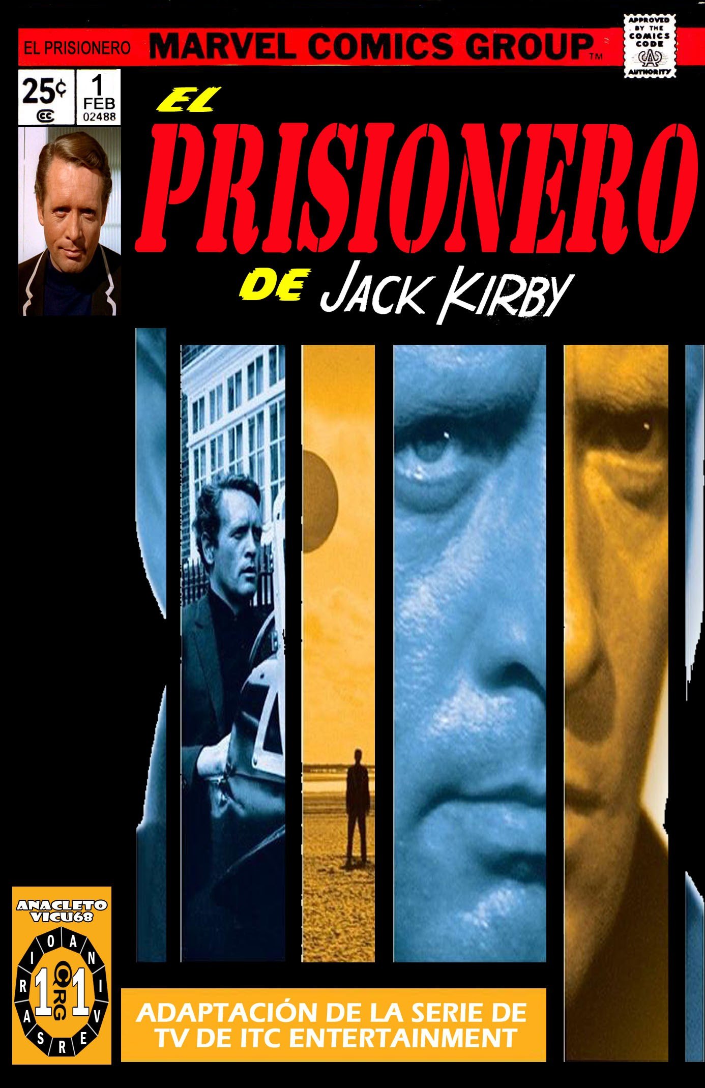 Portada ampliada de EL PRISIONERO DE JACK KIRBY