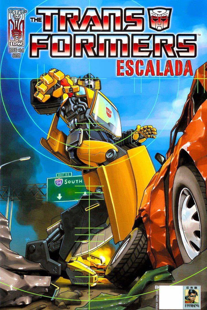 Portada ampliada de THE TRANSFORMERS ESCALADA