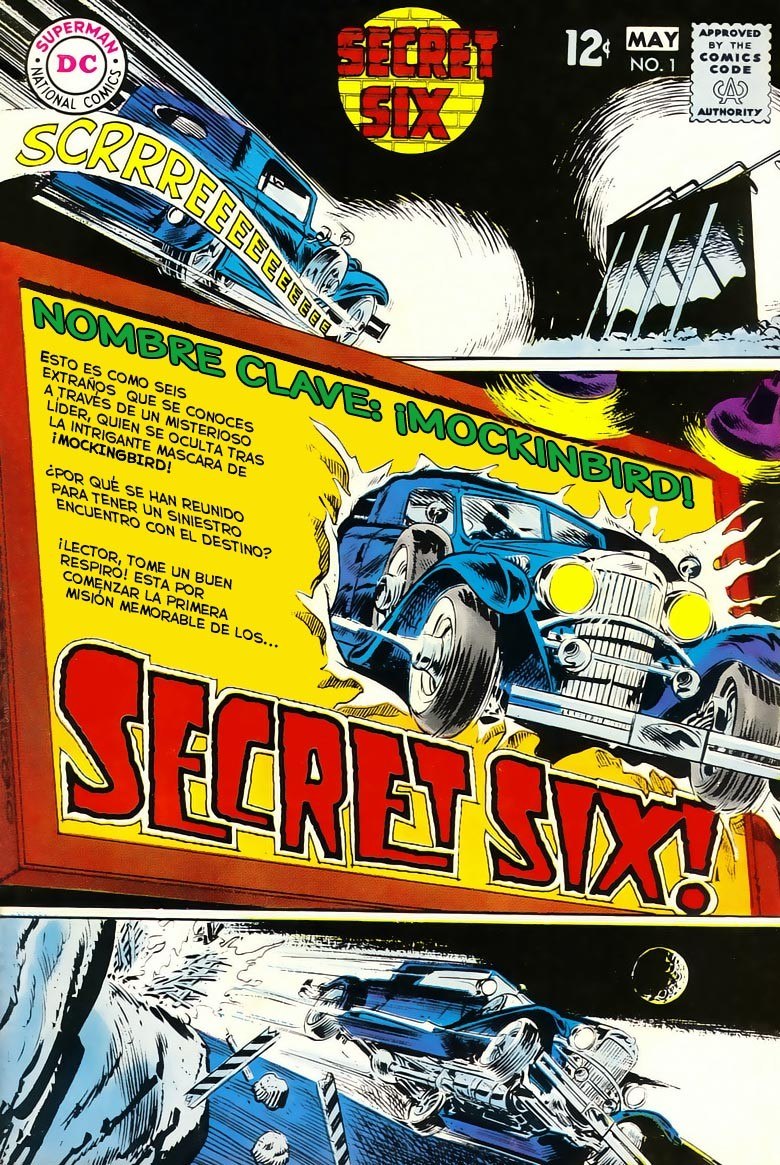Portada ampliada de SECRET SIX