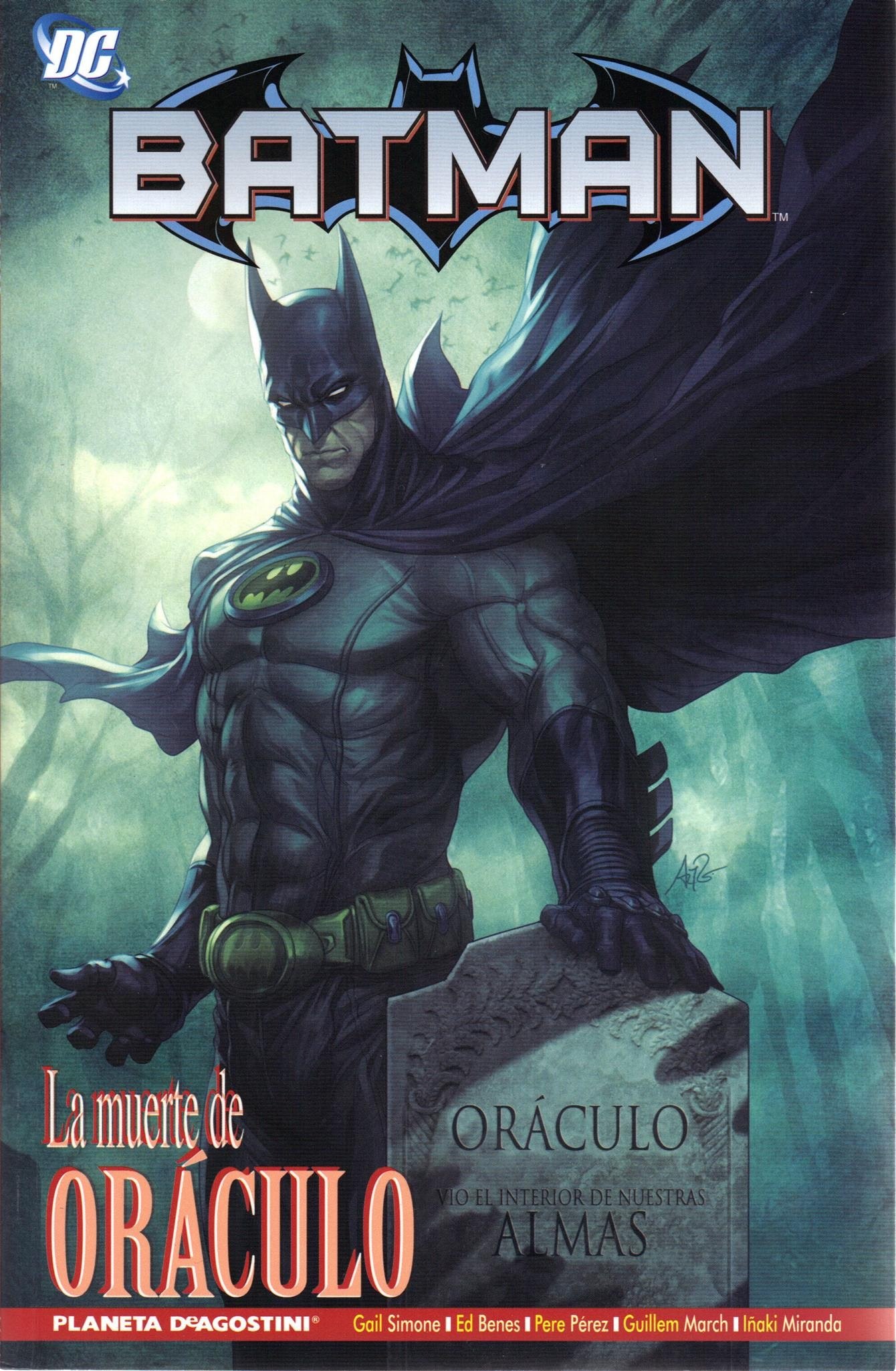 Portada ampliada de La muerte de ORÁCULO