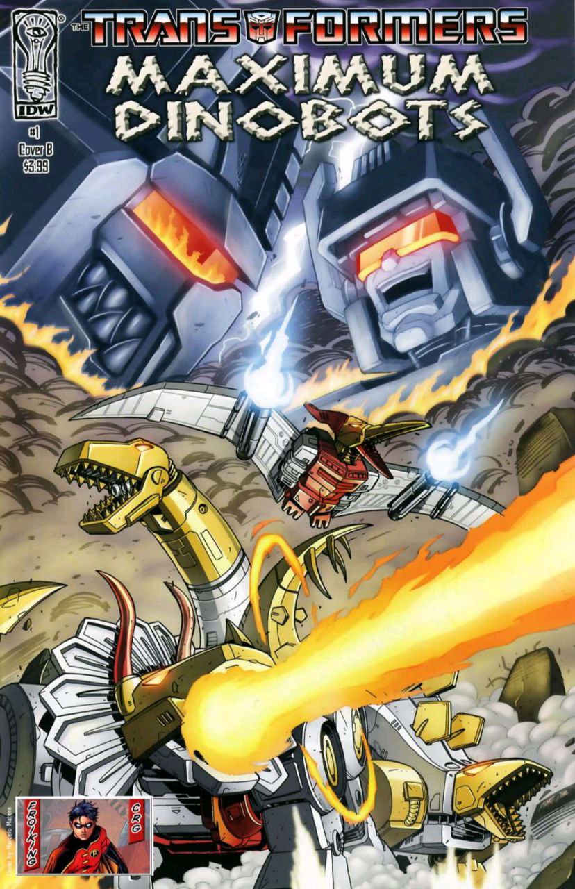 Portada ampliada de TRANSFORMERS MAXIMUM DINOBOTS