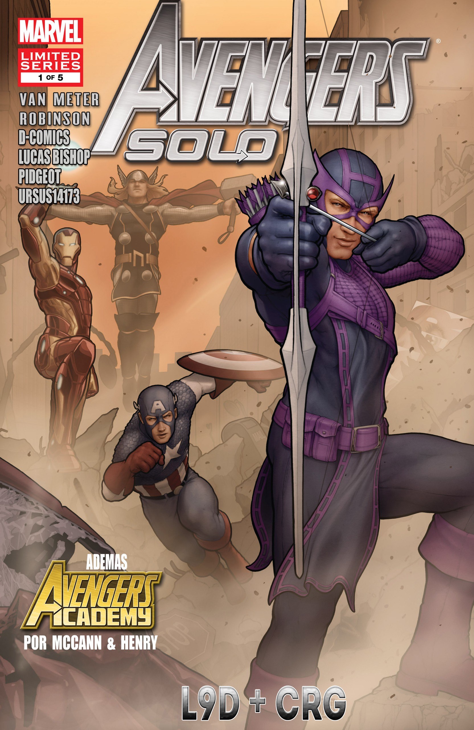 Portada ampliada de Avengers: Solo