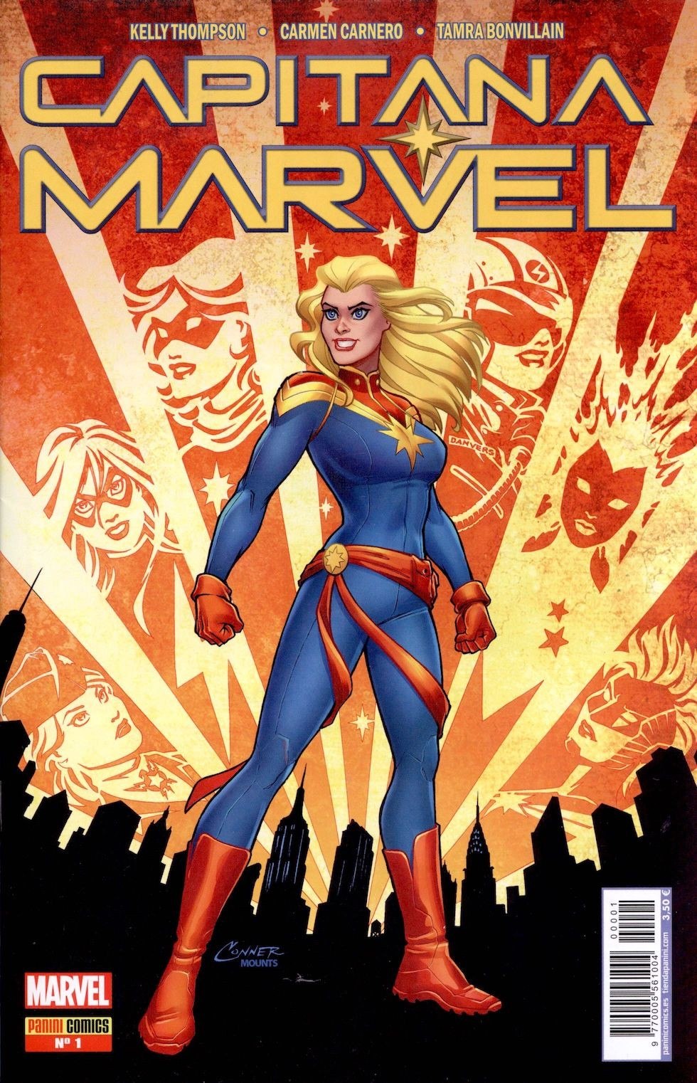 Portada ampliada de CAPITANA MARVEL