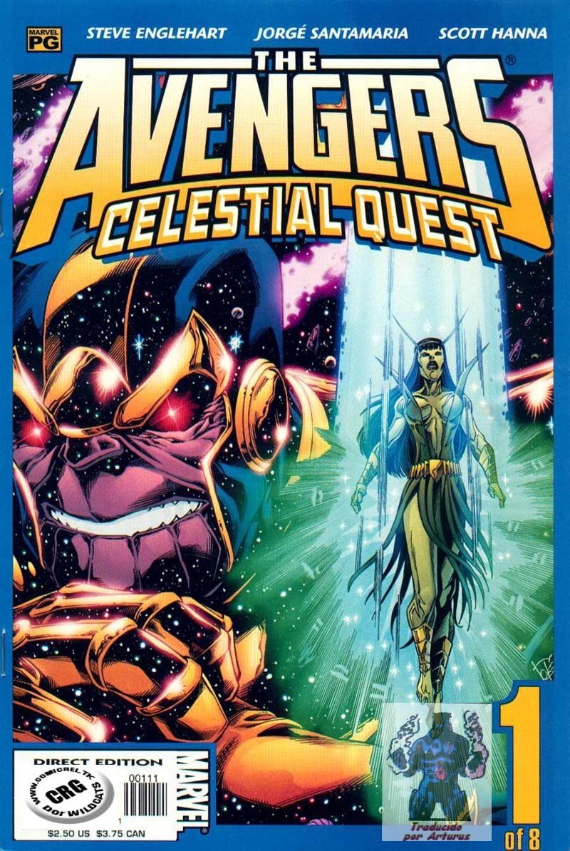 Portada ampliada de THE AVENGERS CELESTIAL QUEST
