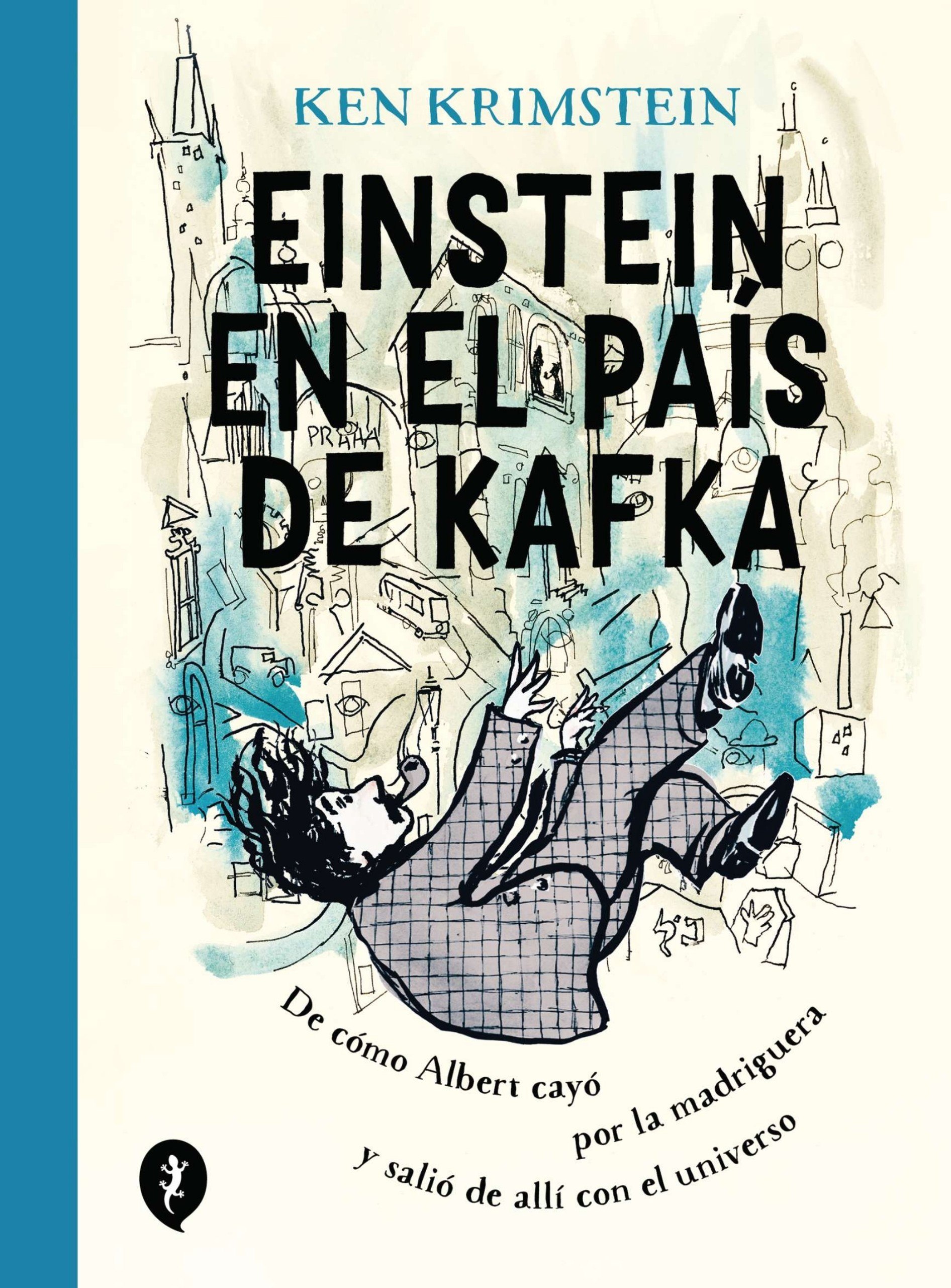 Portada ampliada de Einstein en el pais de Kafka - Ken Krimstein (Arizu)