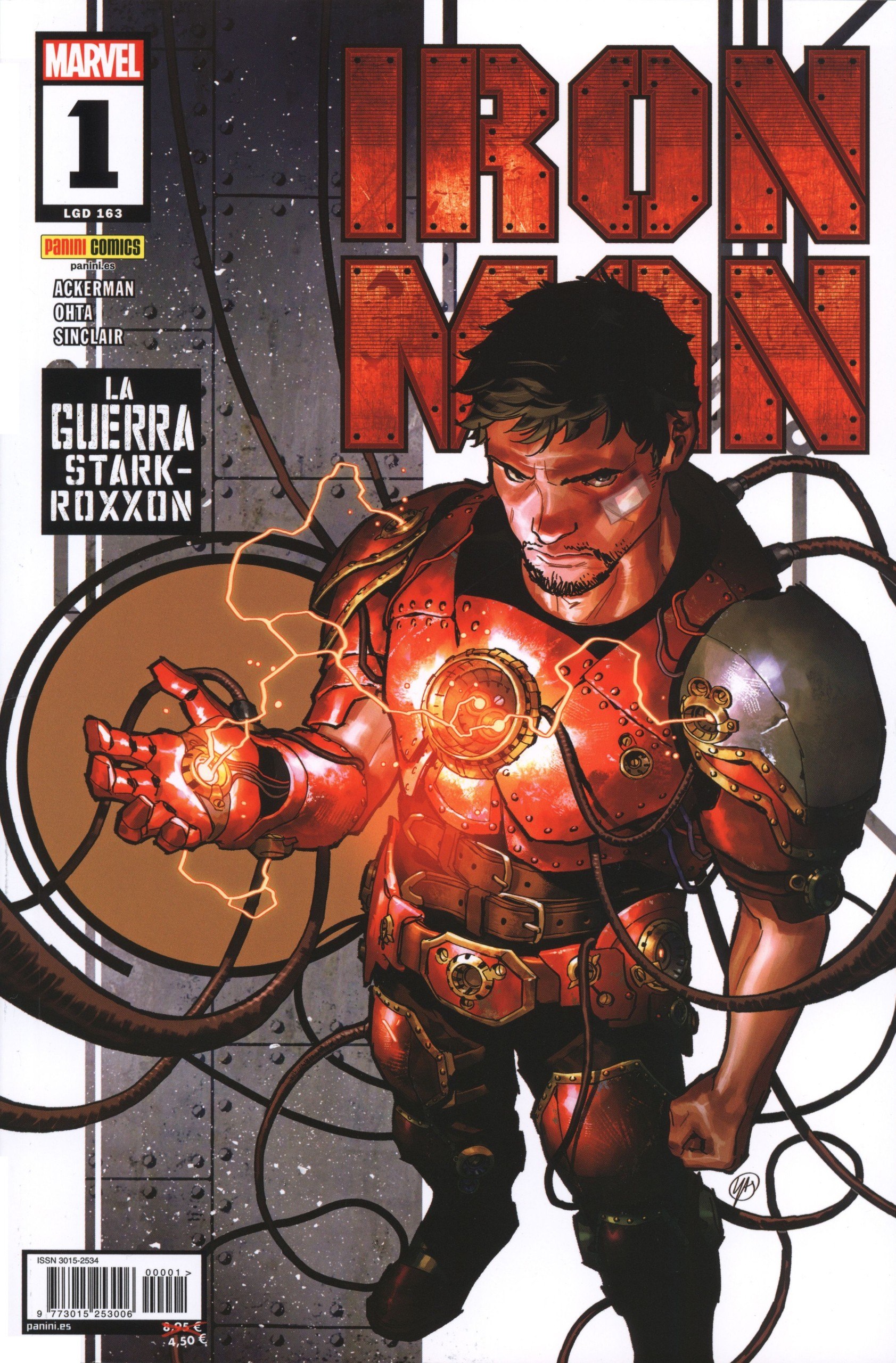 Portada ampliada de Iron Man - Tomo 01 (Elessarsquall & Tildoras, CRG)